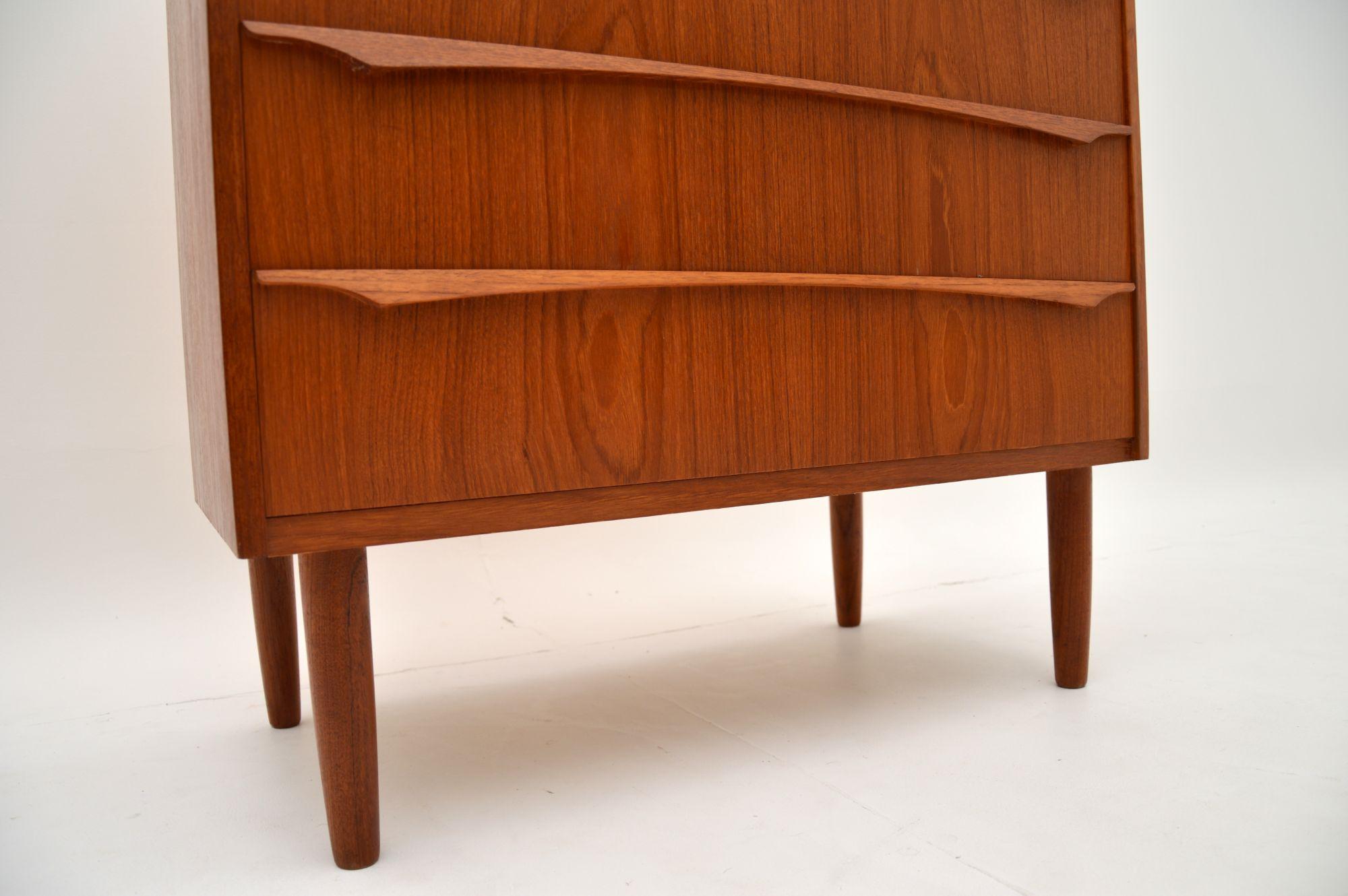 Danish Vintage Teak Chest of Drawers For Sale 5