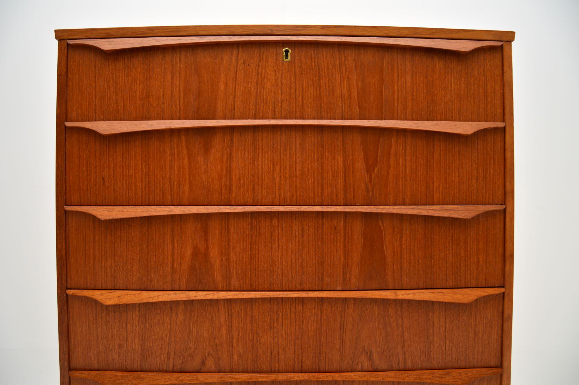 Danish Vintage Teak Chest of Drawers For Sale 4