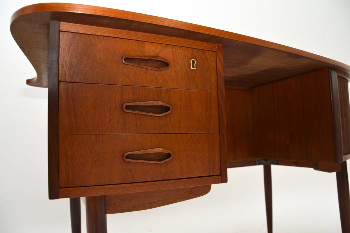 Dänischer Vintage Teak-Schreibtisch im Angebot 5
