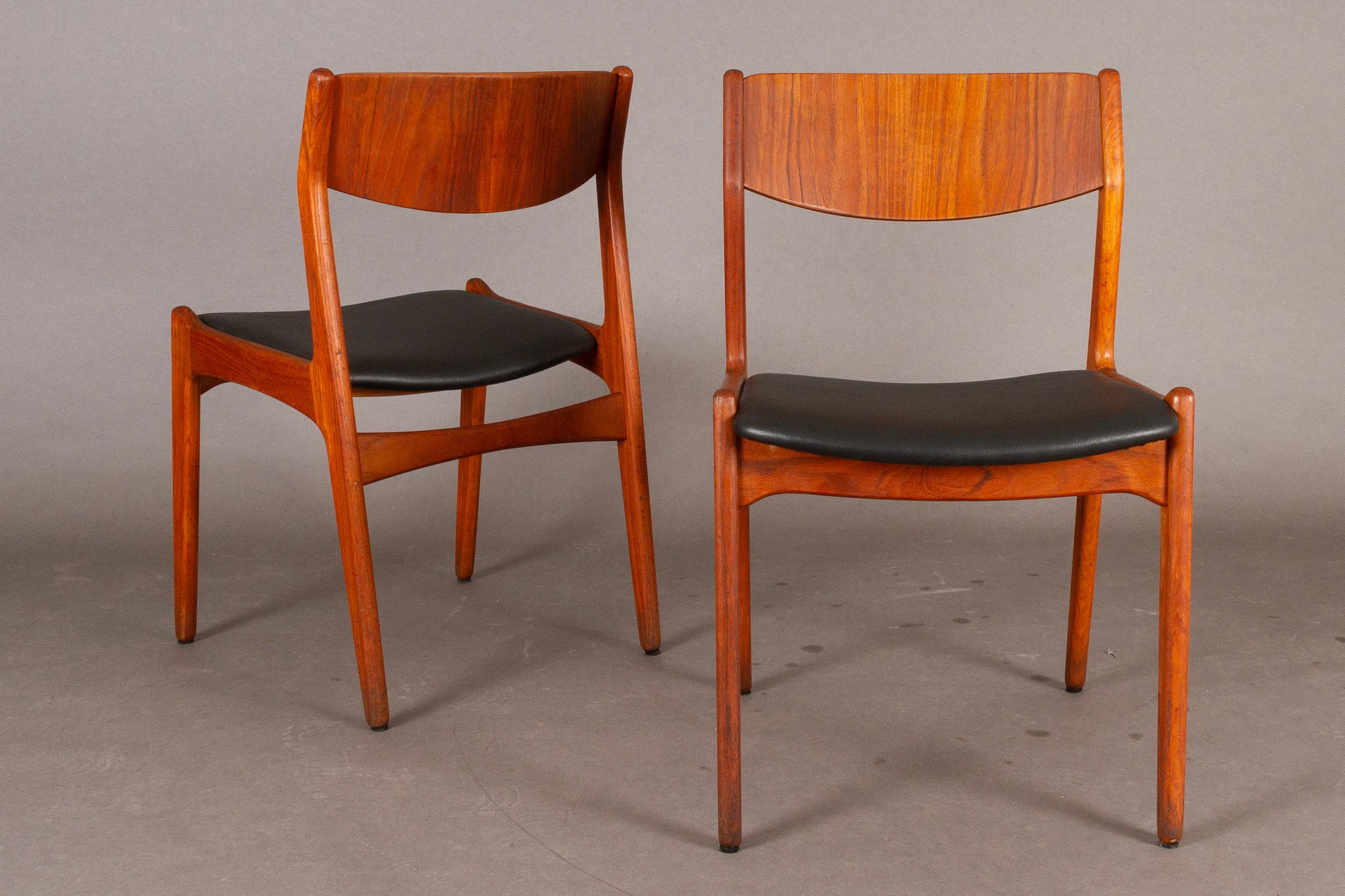 Danish Vintage Teak Dining Chairs, 1960s, Set of 2 1