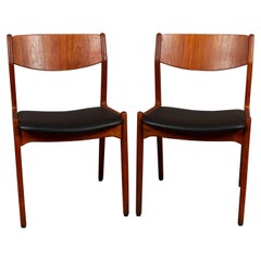 Danish Vintage Teak Dining Chairs, 1960s, Set of 2