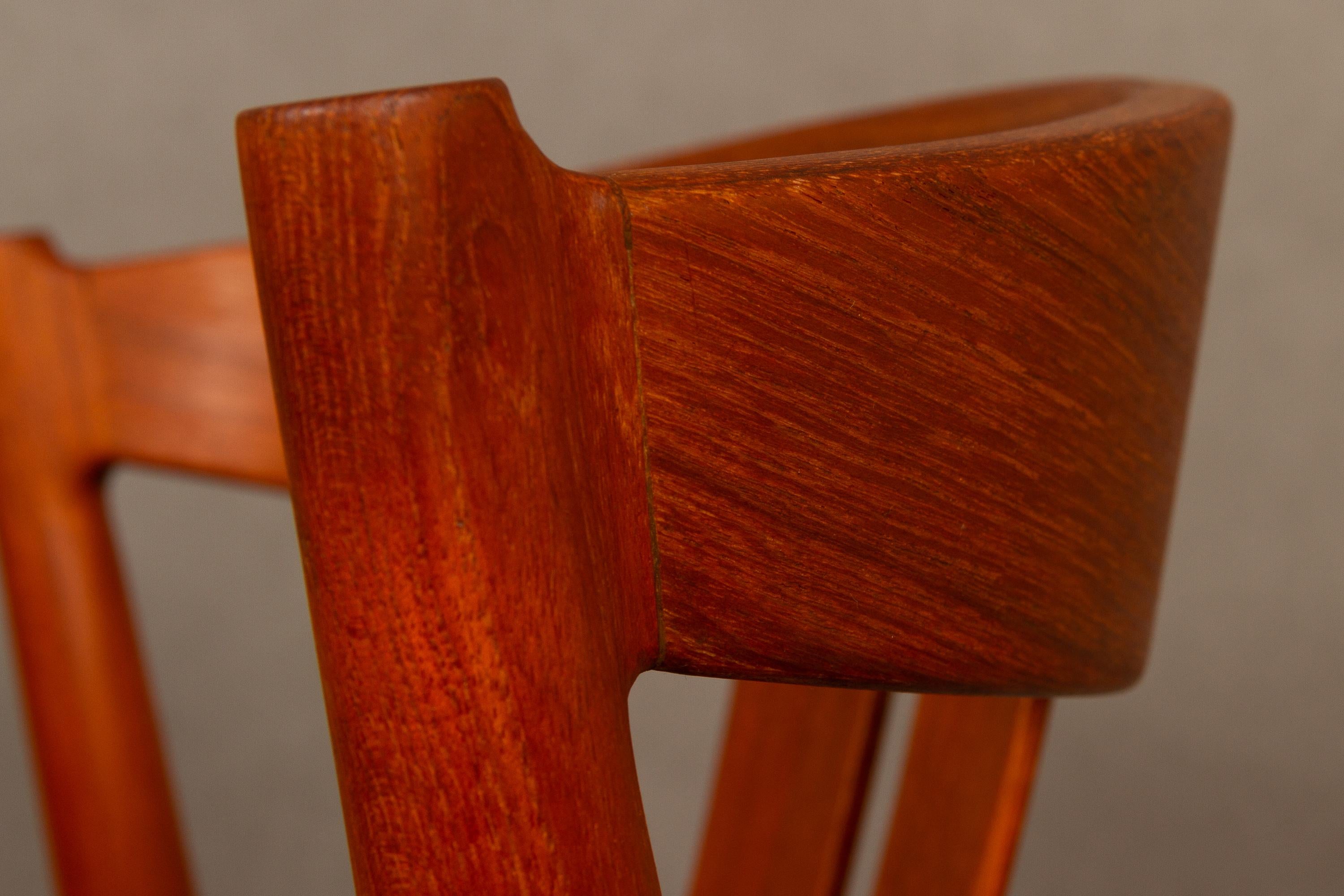 Danish Vintage Teak Dining Chairs Vejle Møbelfabrik 1960s Set of 6 10