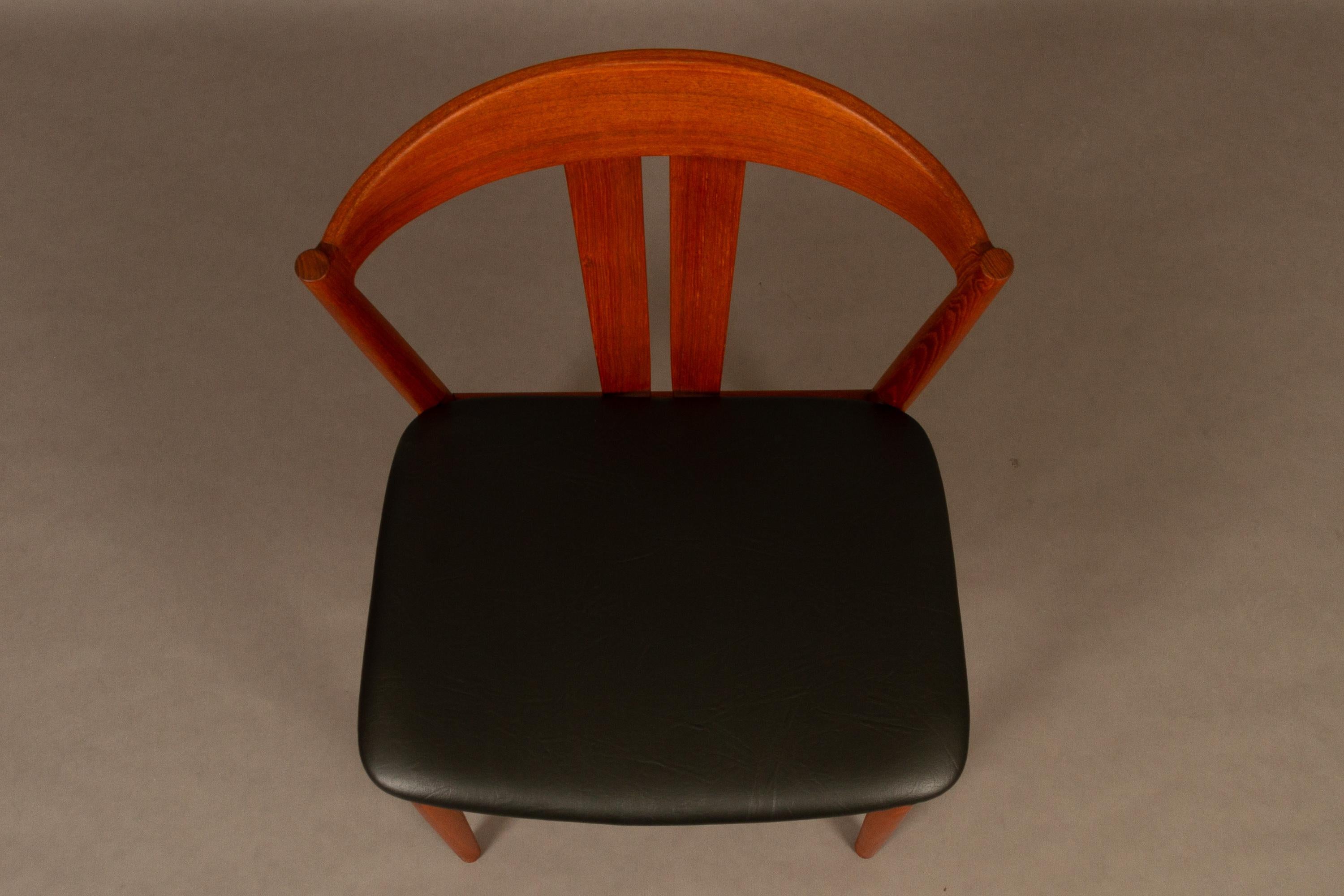 Danish Vintage Teak Dining Chairs Vejle Møbelfabrik 1960s Set of 6 12