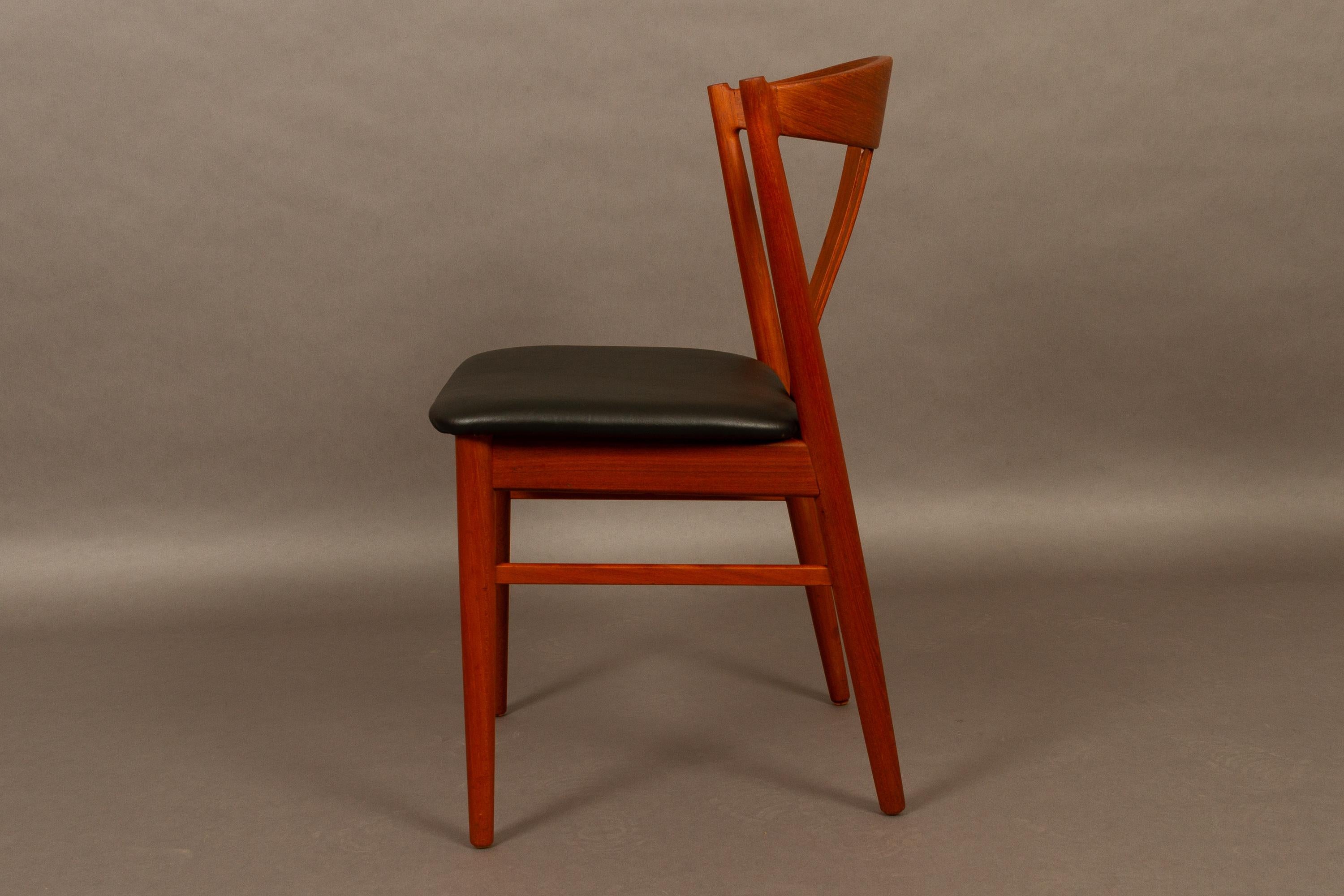 Danish Vintage Teak Dining Chairs Vejle Møbelfabrik 1960s Set of 6 2