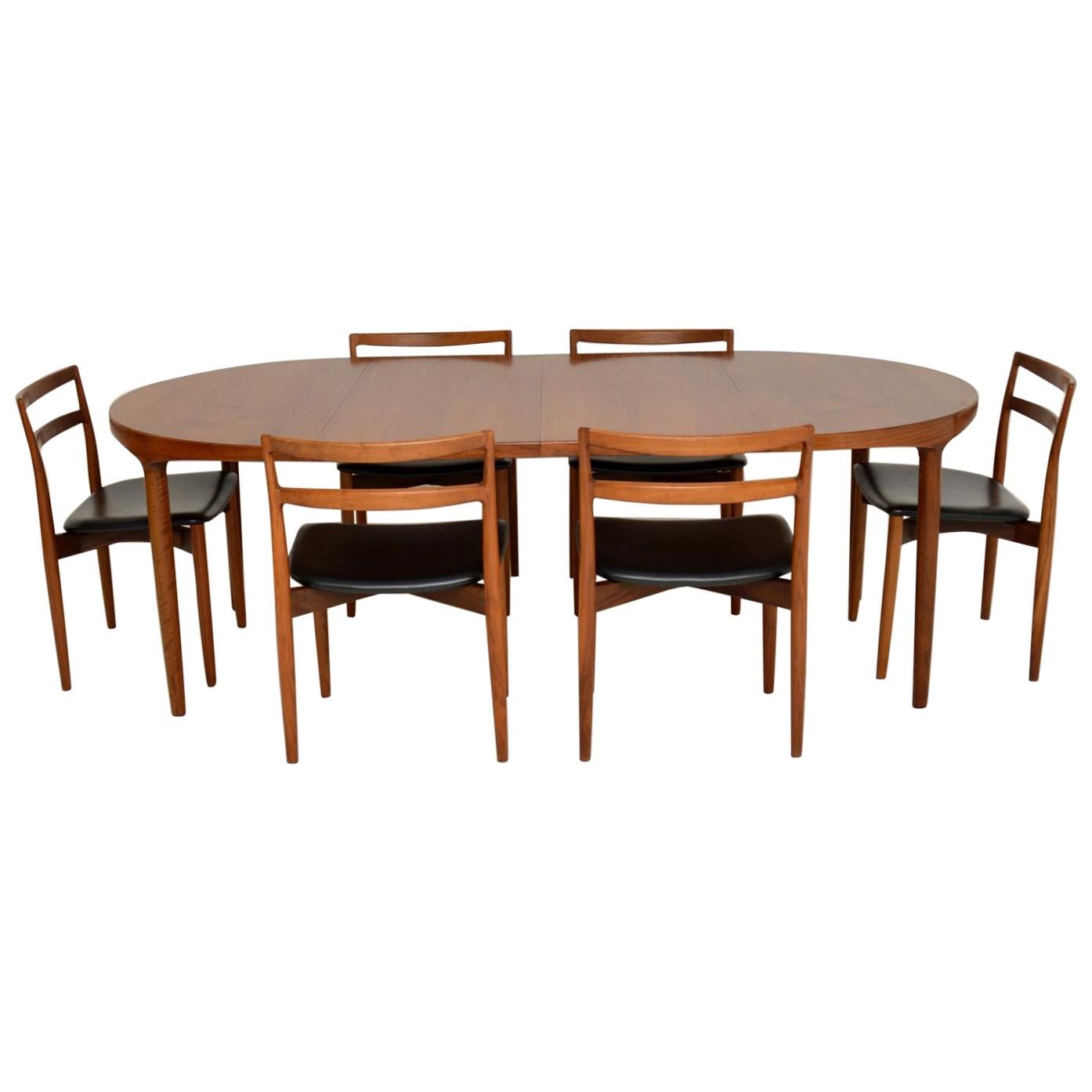 Danish Vintage Teak Dining Table and Chairs by Harry Ostergaard at 1stDibs