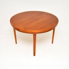 Danish Vintage Teak Flip Flap Lotus Dining Table by Dyrlund