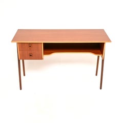 Danish Vintage Teak Free Standing Desk