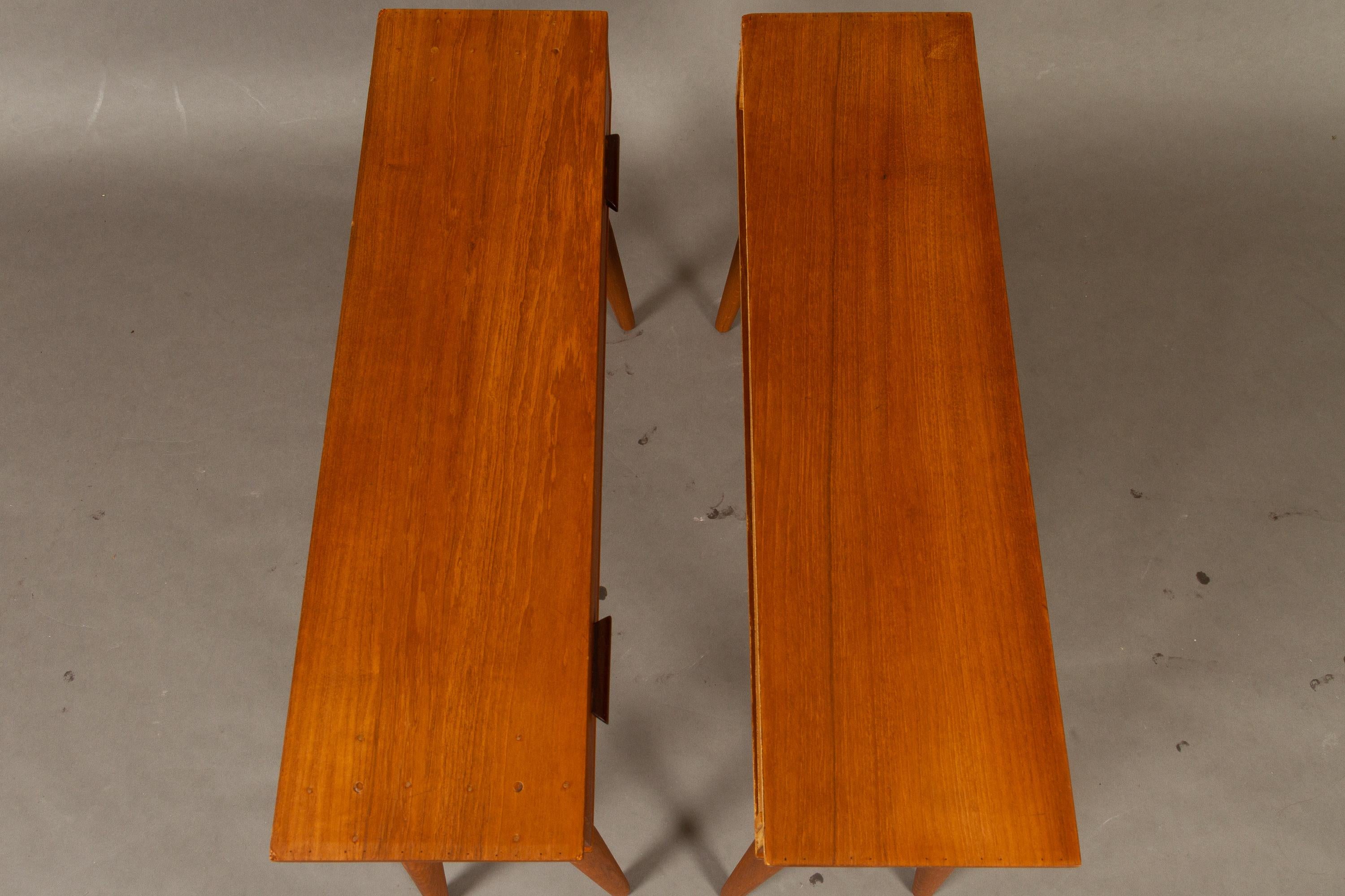 Danish Vintage Teak Nightstands 1960s Set of 2 6