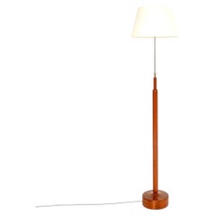 Danish Vintage Teak Rise and Fall Floor Lamp