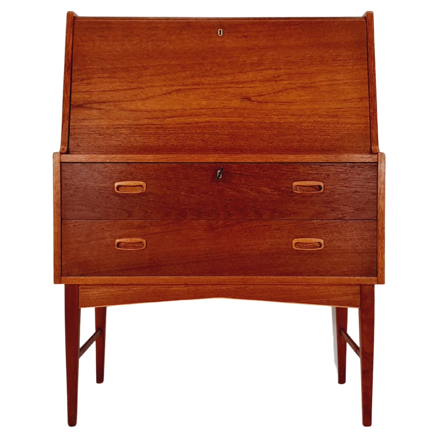 Dänischer Vintage-Sekretär, Schminktisch, Waschtisch aus Teakholz von Arne Wahl Iversen, 1960 im Angebot
