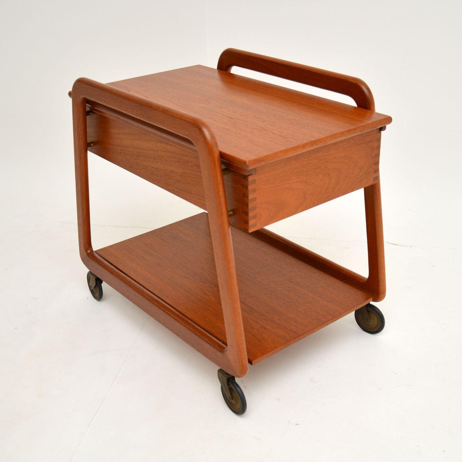Danish Vintage Teak Sewing Table / Work Box 1