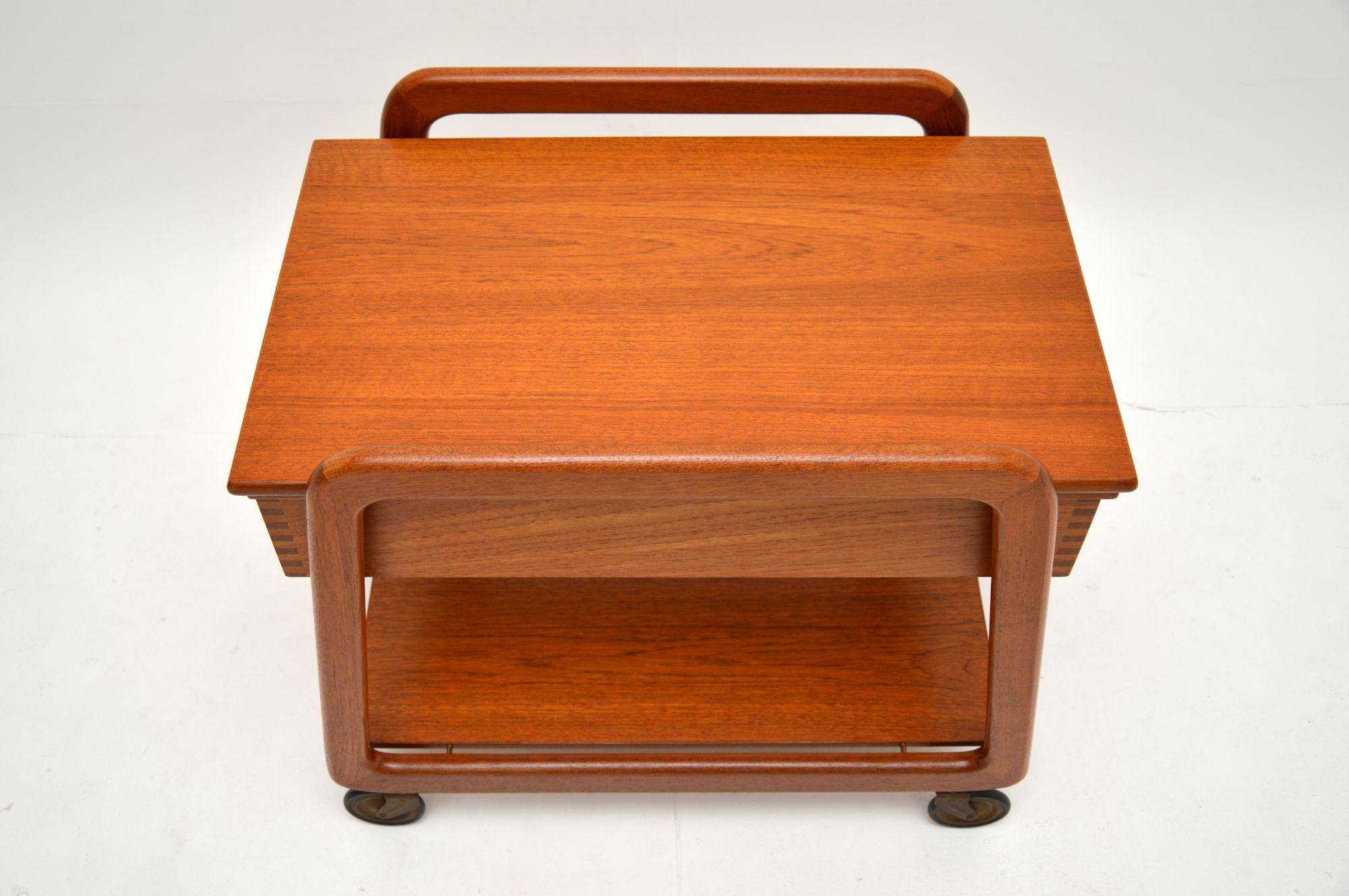 Danish Vintage Teak Sewing Table / Work Box 2