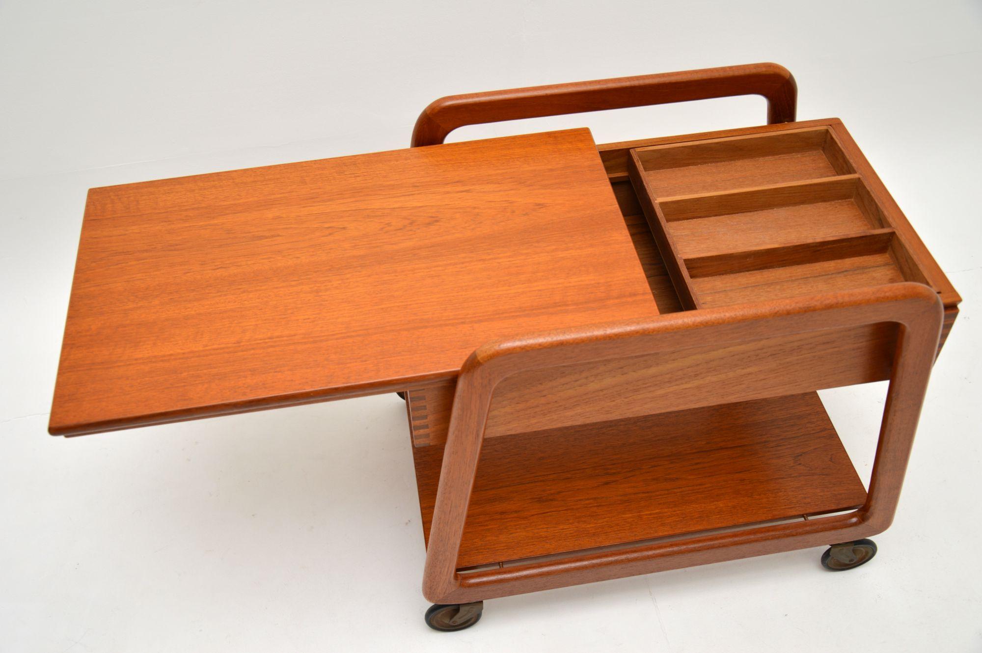 Danish Vintage Teak Sewing Table / Work Box 3