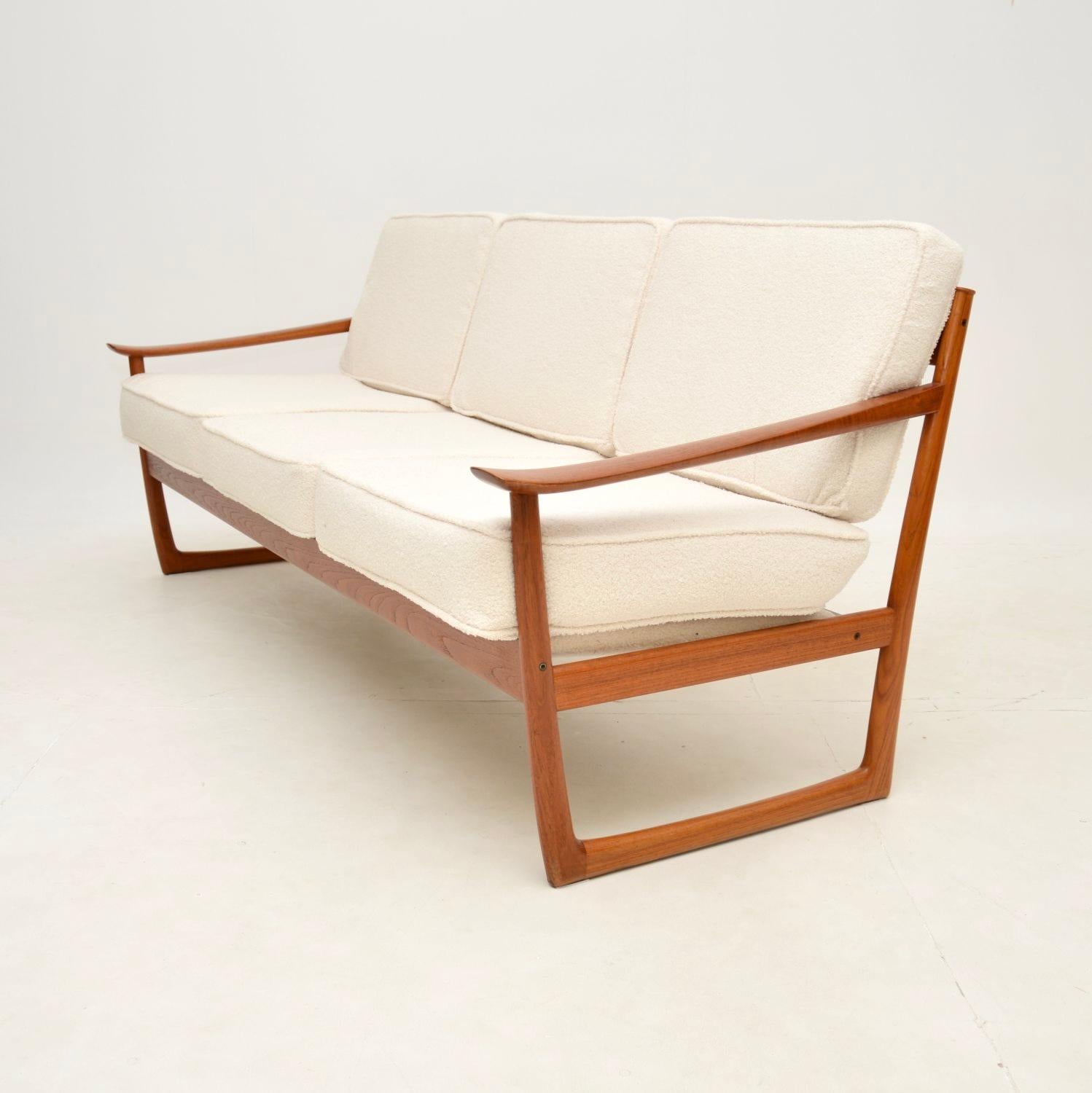 Mid-20th Century Danish Vintage Teak Sofa by Peter Hvidt and Orla Molgaard Nielsen For Sale