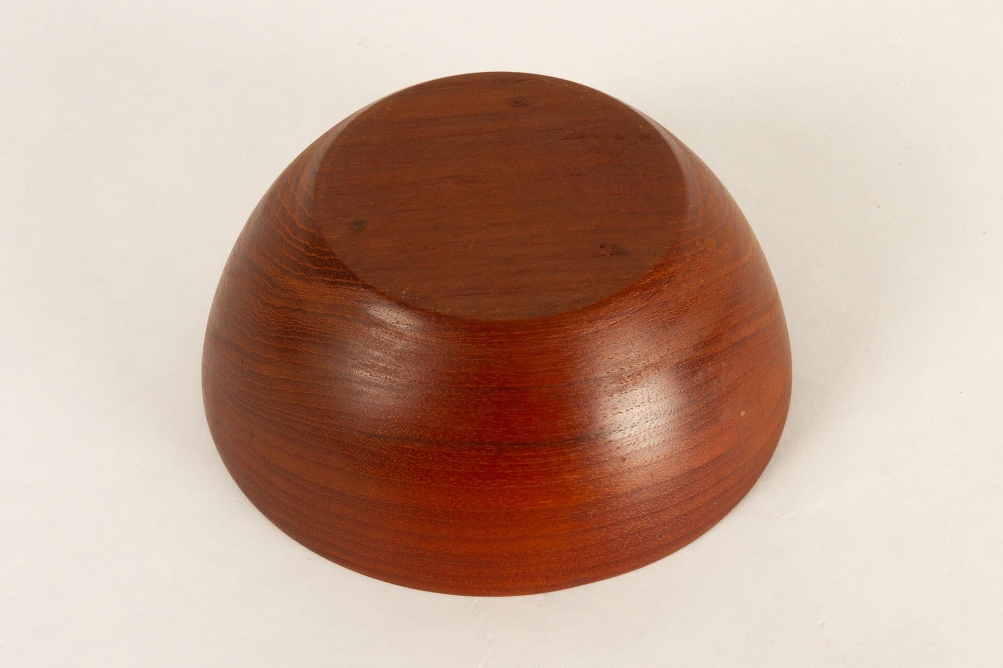 Danish Vintage Teak Tray, Plates and Bowl 1960s Set of 9 9