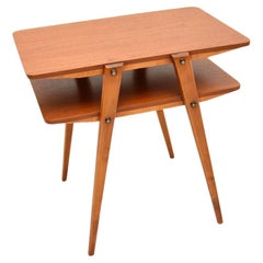 Danish Vintage Teak Two Tier Side Table