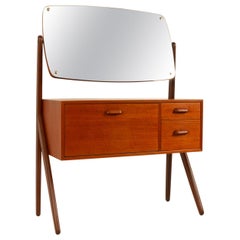 Dänischer Vintage-Waschtisch aus Teakholz von Ølholm:: 1960er
