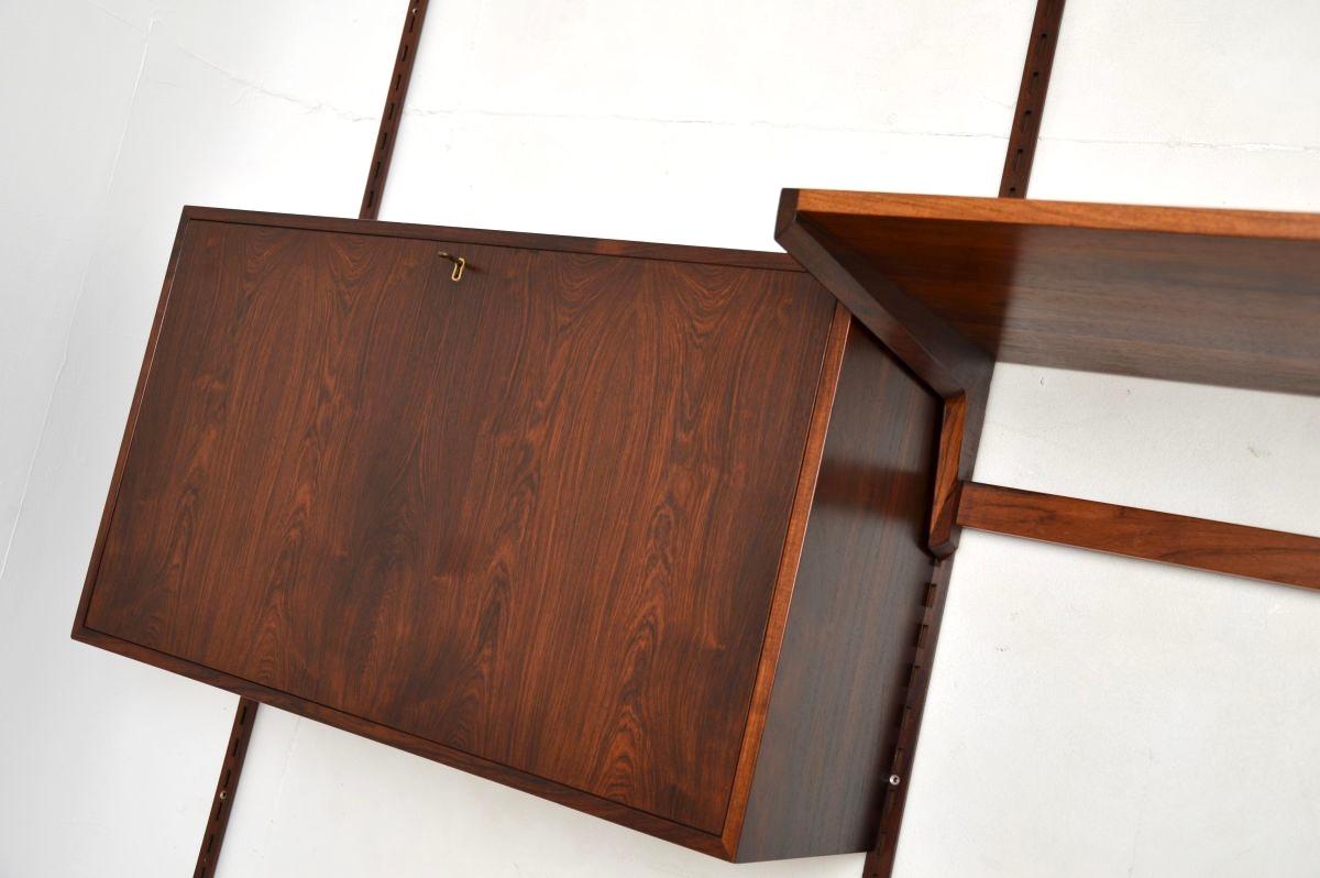 Danish Vintage Wall Mounting Shelving System by Kai Kristiansen in vendita 3