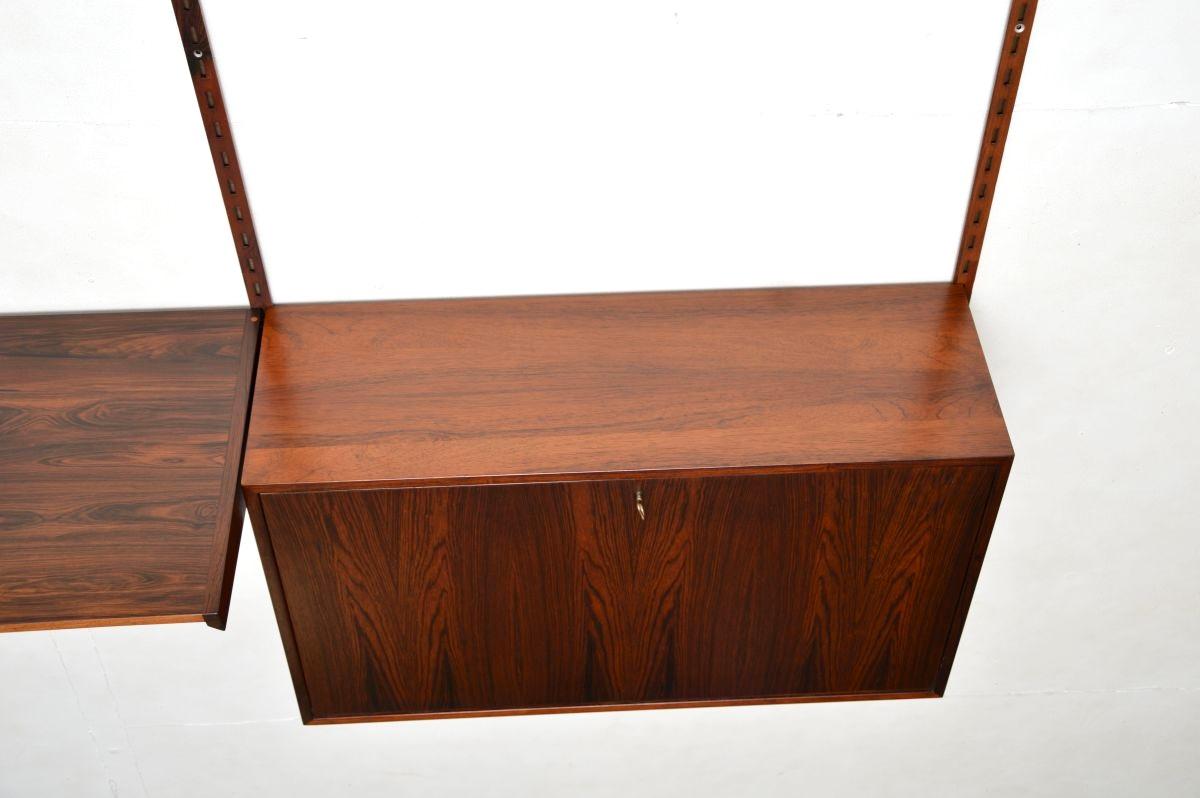 Legno Danish Vintage Wall Mounting Shelving System by Kai Kristiansen in vendita