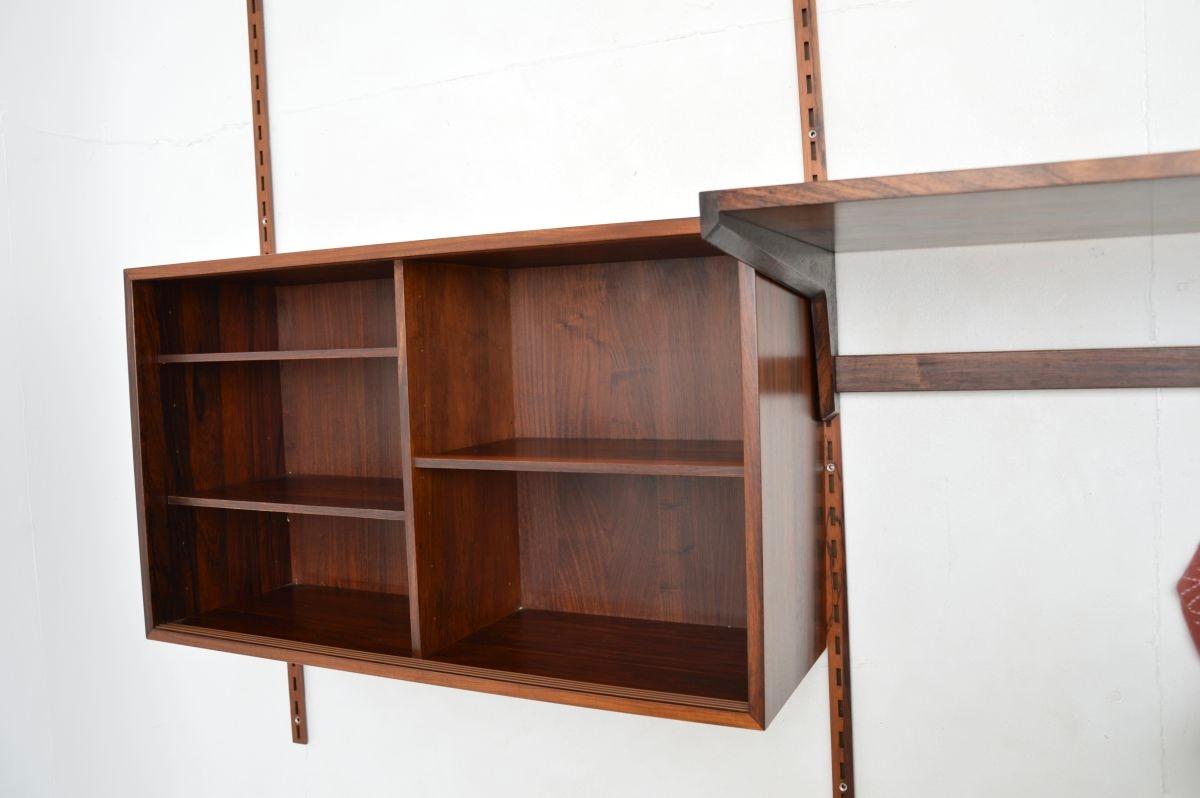 Danish Vintage Wall Mounting Shelving System by Kai Kristiansen im Angebot 1