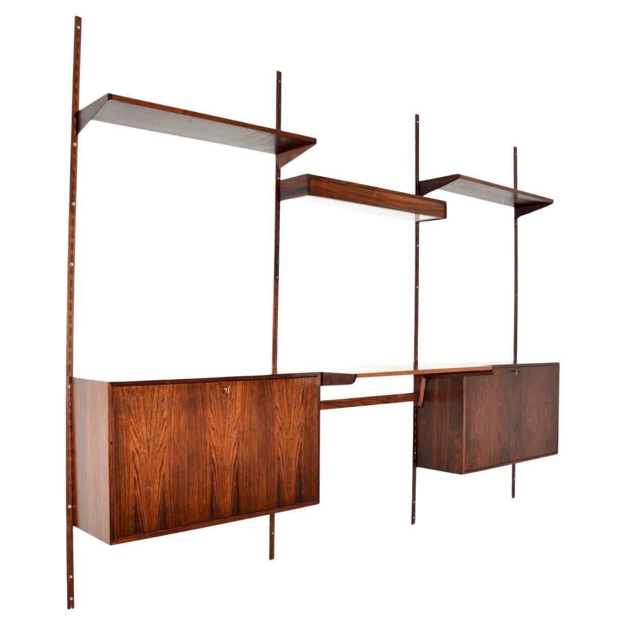 Danish Vintage Wall Mounting Shelving System by Kai Kristiansen in vendita