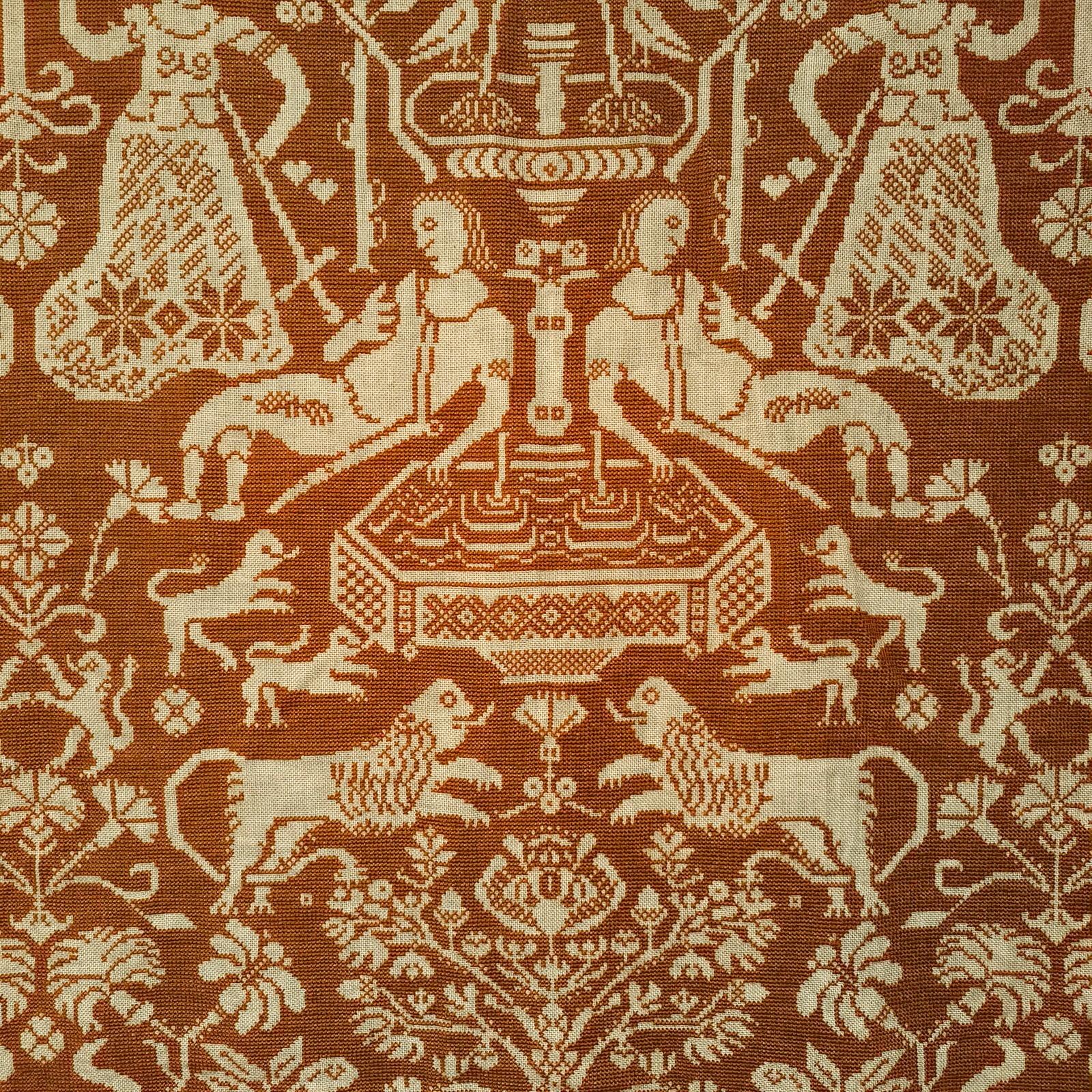 Danish Vintage Wall tapestry - Pyramus and Thisbe, Design Kåre Lindelof Jensen In Excellent Condition For Sale In Bochum, NRW