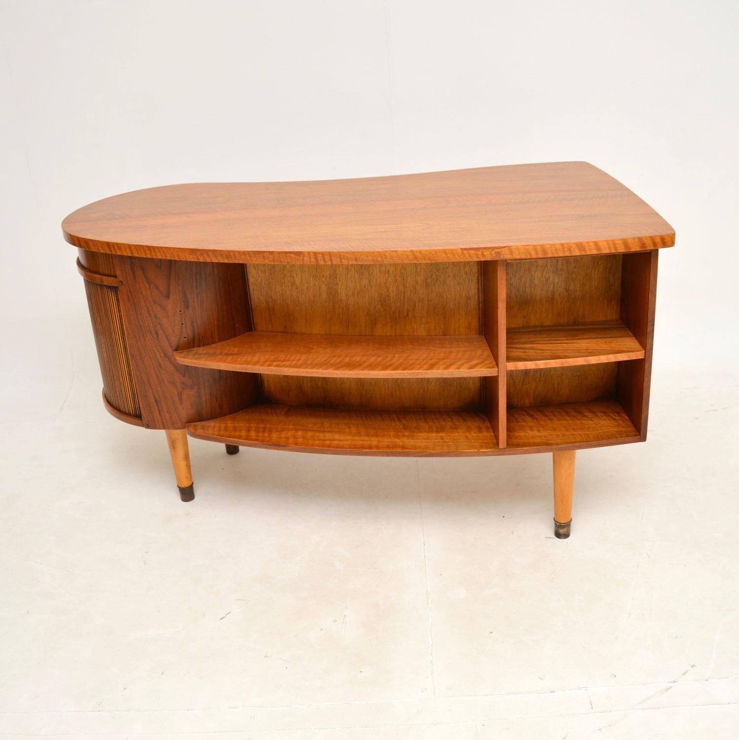 Danish Vintage Walnut Desk by Kai Kristiansen For Sale 6
