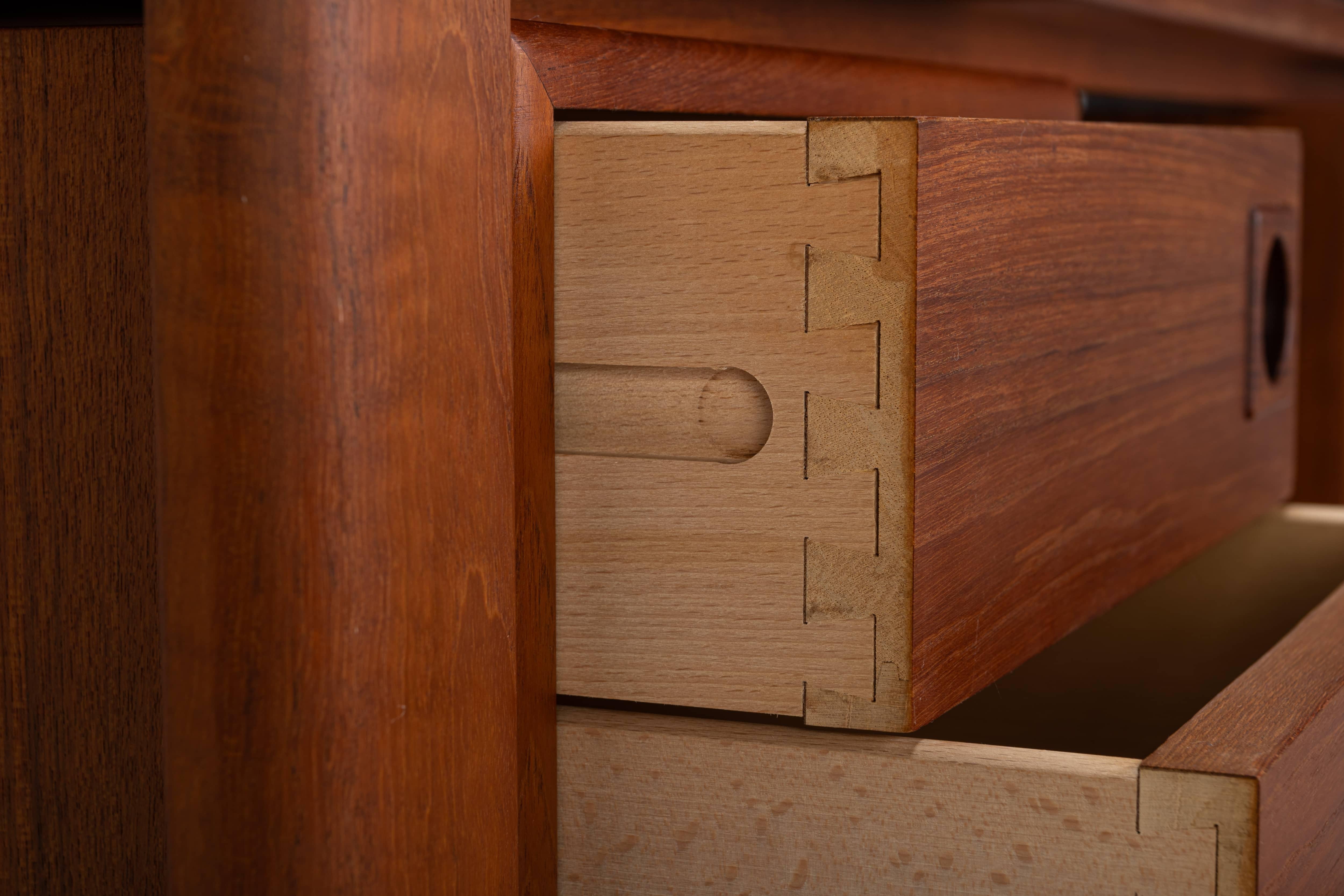 Danish vintage writing desk by H.P. Hansen, Denmark 1960s 1