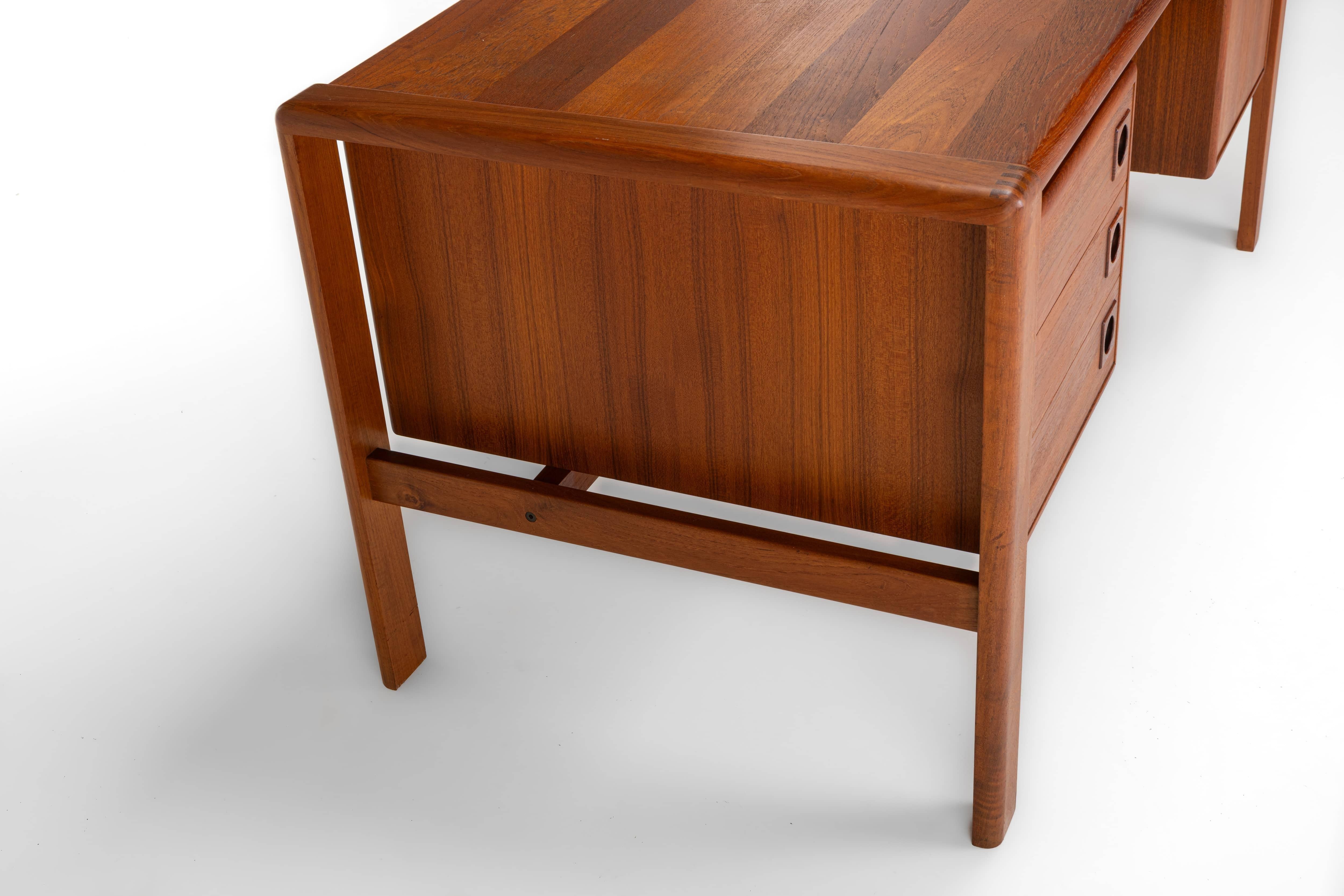 Danish vintage writing desk by H.P. Hansen, Denmark 1960s 3