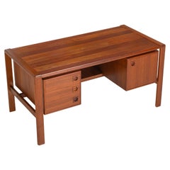 Danish vintage writing desk by H.P. Hansen, Denmark 1960s
