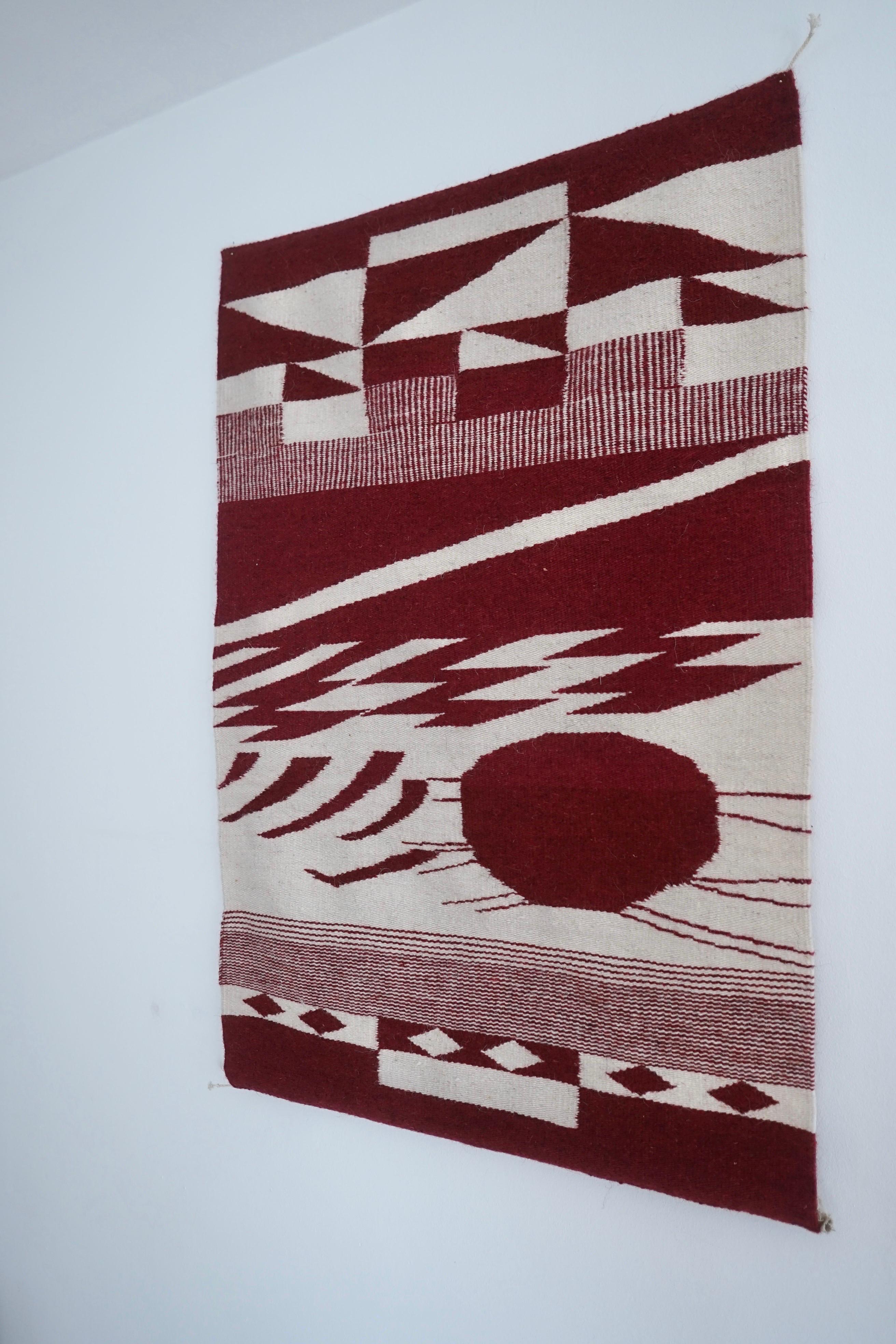 Mid-20th Century Danish Wall Hanging Flat Weave from the Vibeke Klint School For Sale