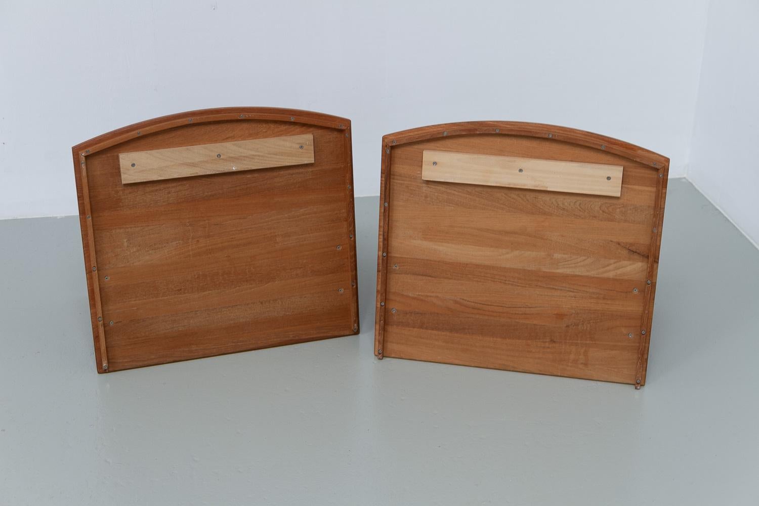 Danish Wall Mounted Bedside Tables in Solid Teak by Trip Trap, 1980s. Set of 2. For Sale 14