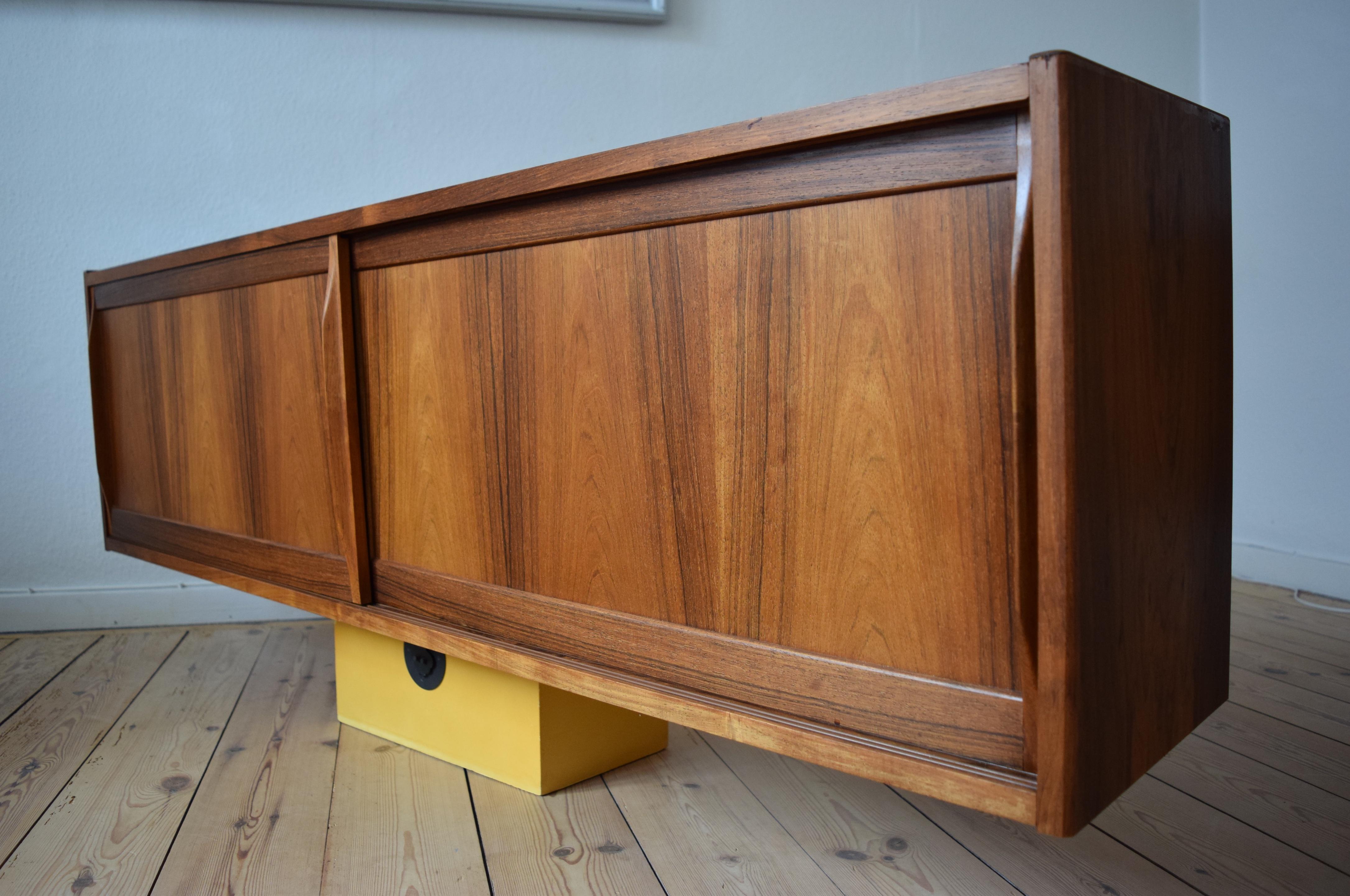 Mid-20th Century Danish Wall-Mounted Rosewood Sideboard, Erling Torvits, 1960s