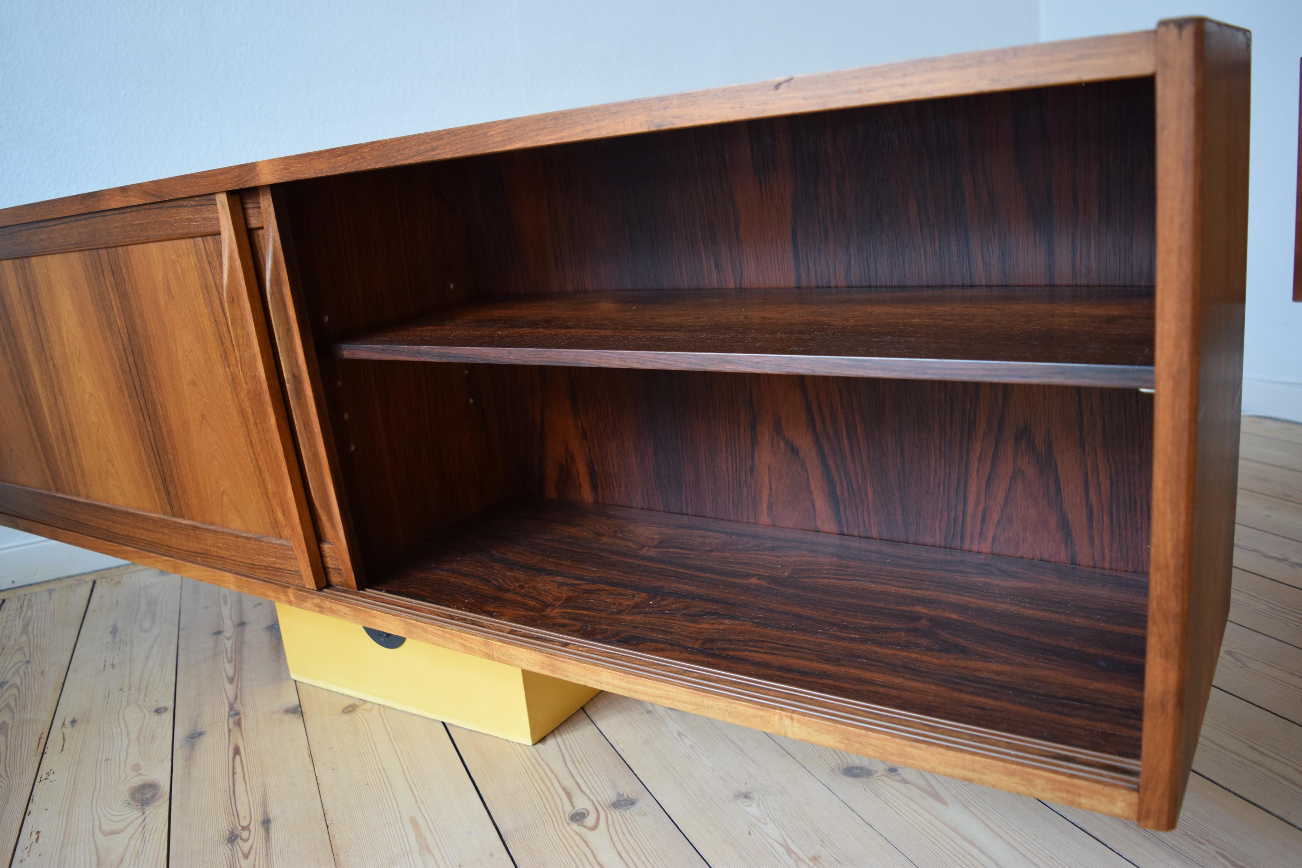 Danish Wall-Mounted Rosewood Sideboard, Erling Torvits, 1960s 1
