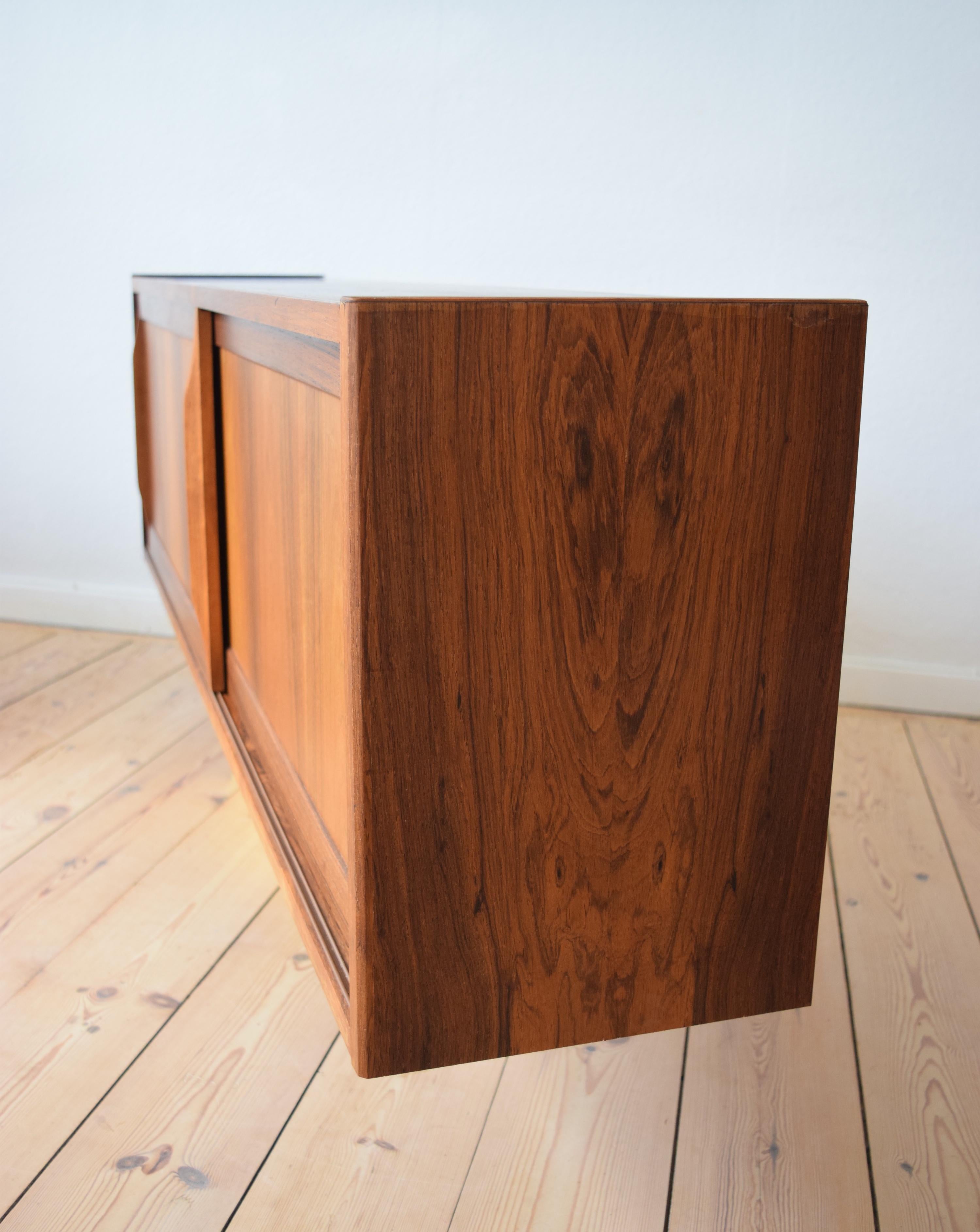 Danish Wall-Mounted Rosewood Sideboard, Erling Torvits, 1960s 3