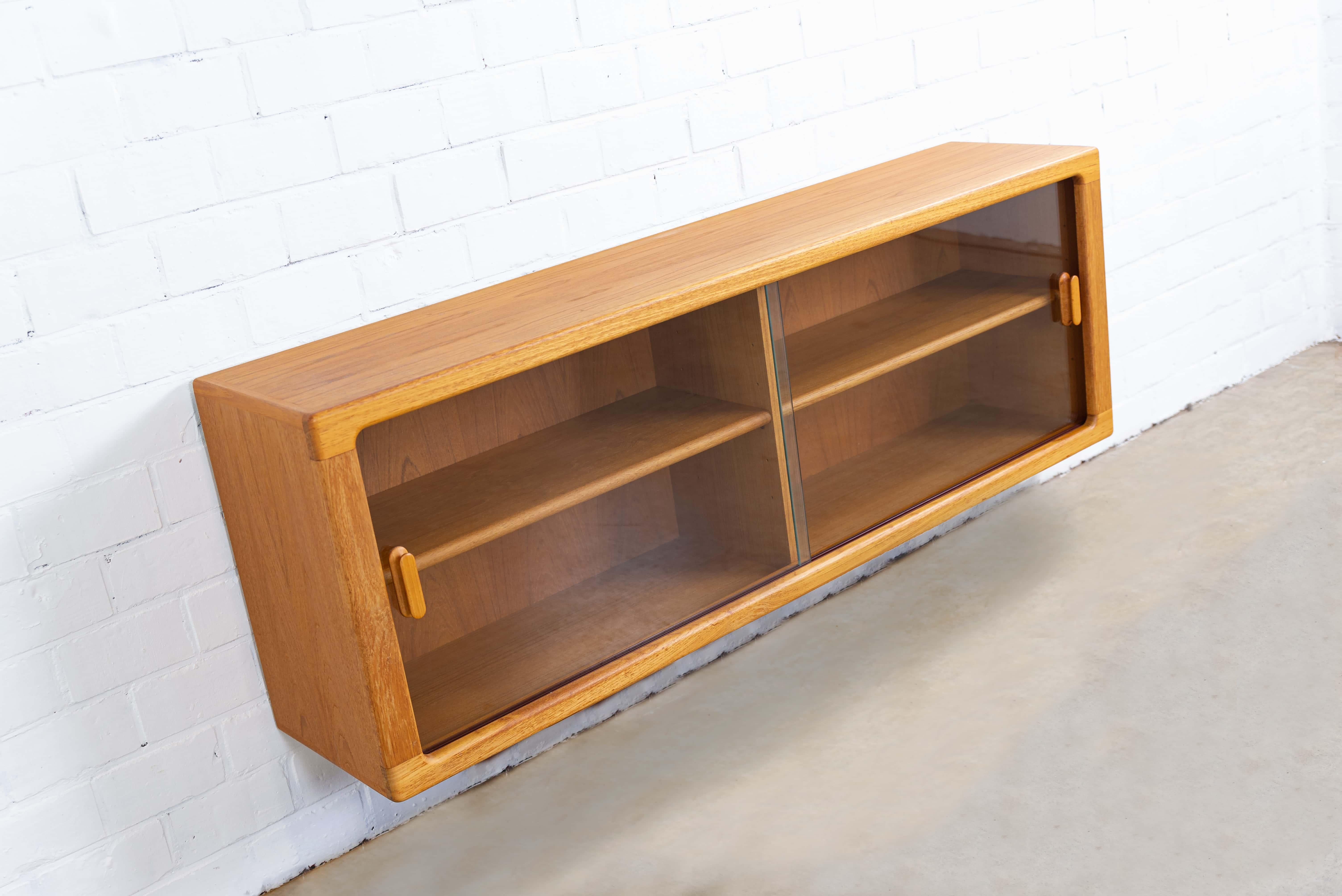 20th Century Danish Wall Mounted Sideboard in Teak by CFC Silkeborg For Sale
