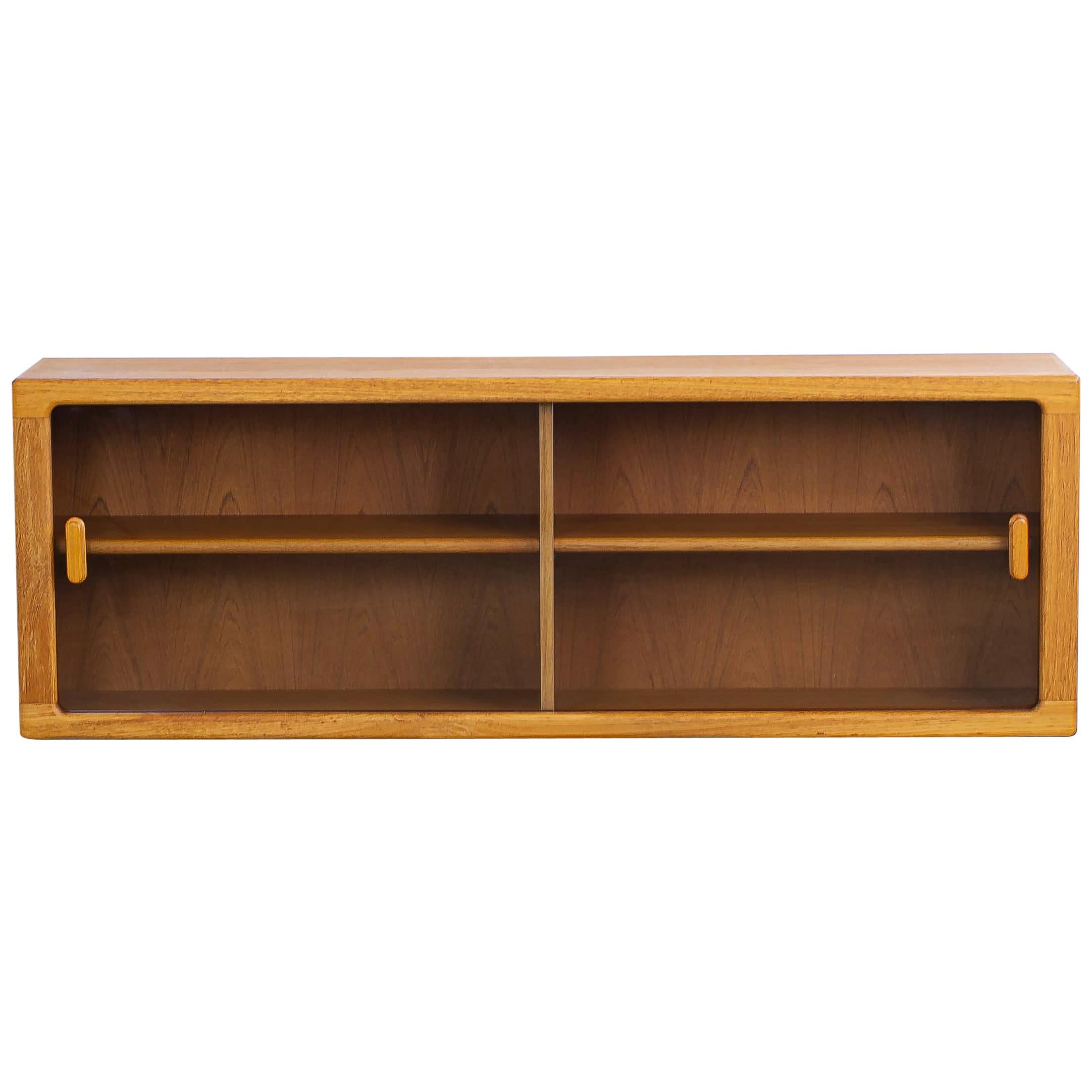 Danish Wall Mounted Sideboard in Teak by CFC Silkeborg For Sale