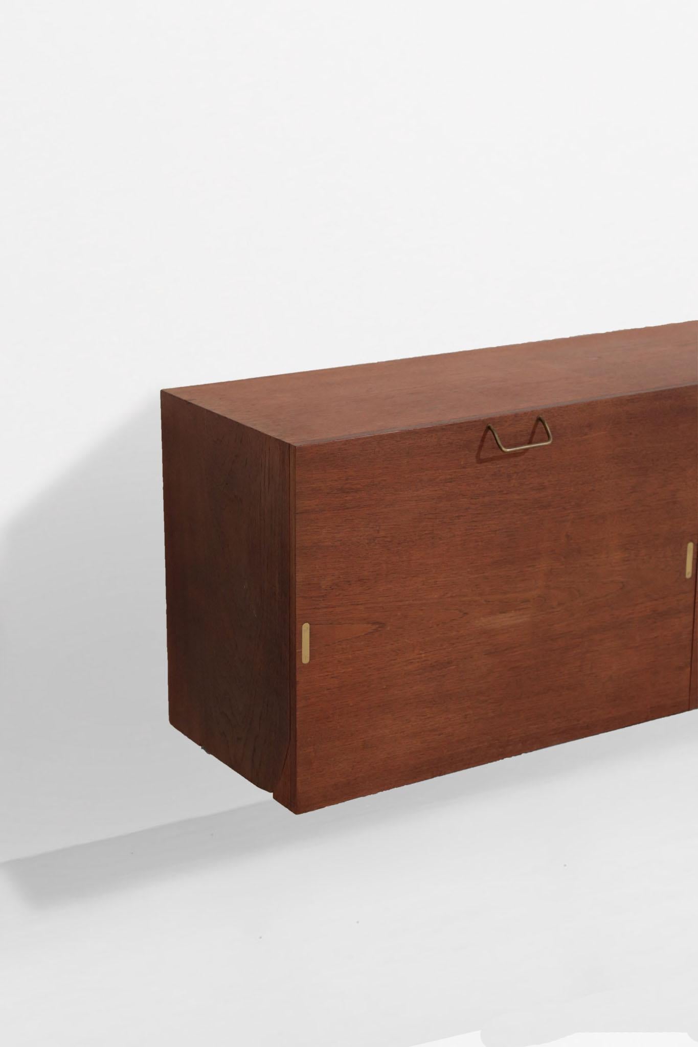 Scandinavian Modern Danish Wall Mounted Sideboard, Scandinavian, 1960s