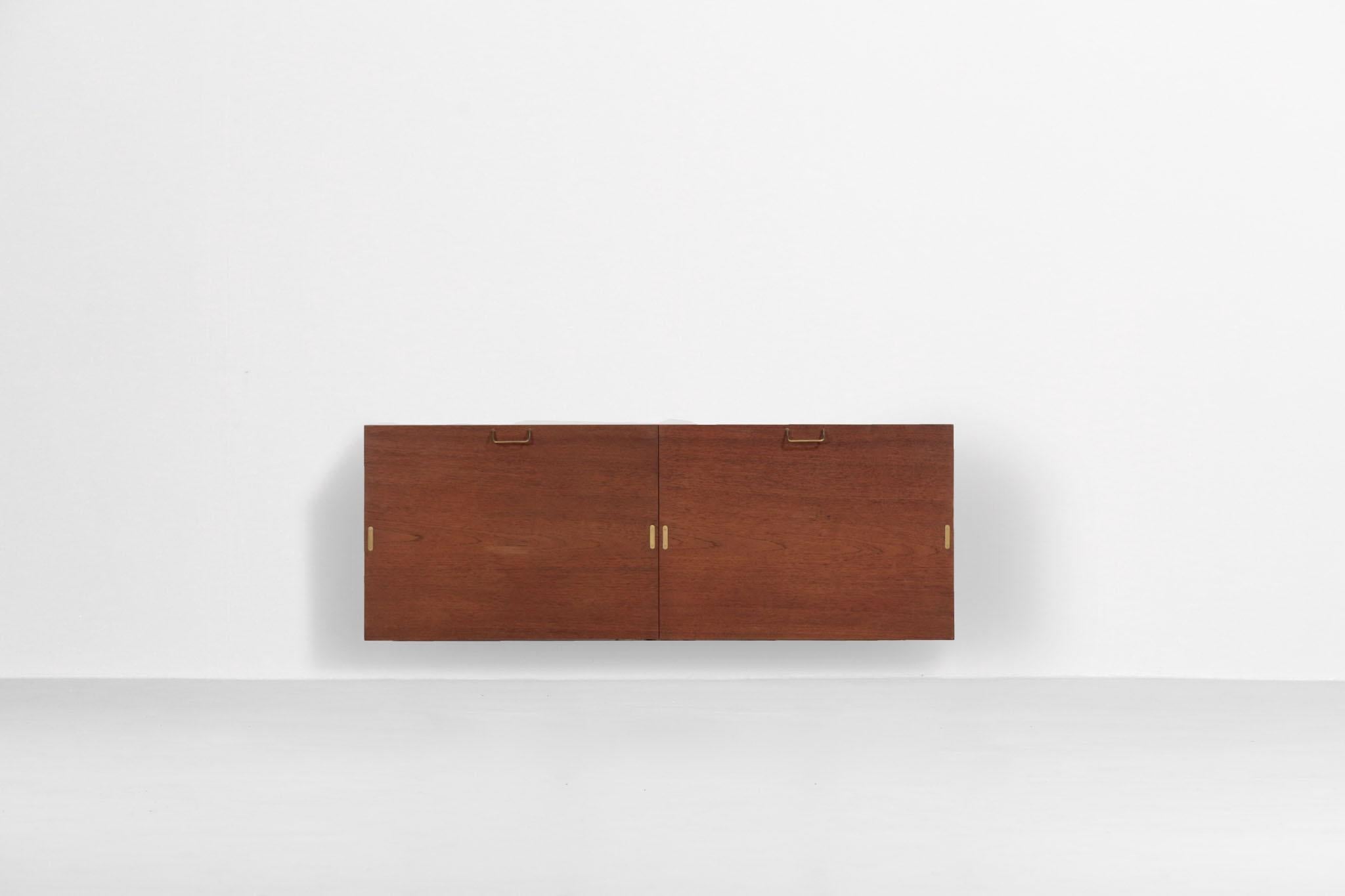 Danish Wall Mounted Sideboard, Scandinavian, 1960s In Excellent Condition In Lyon, FR