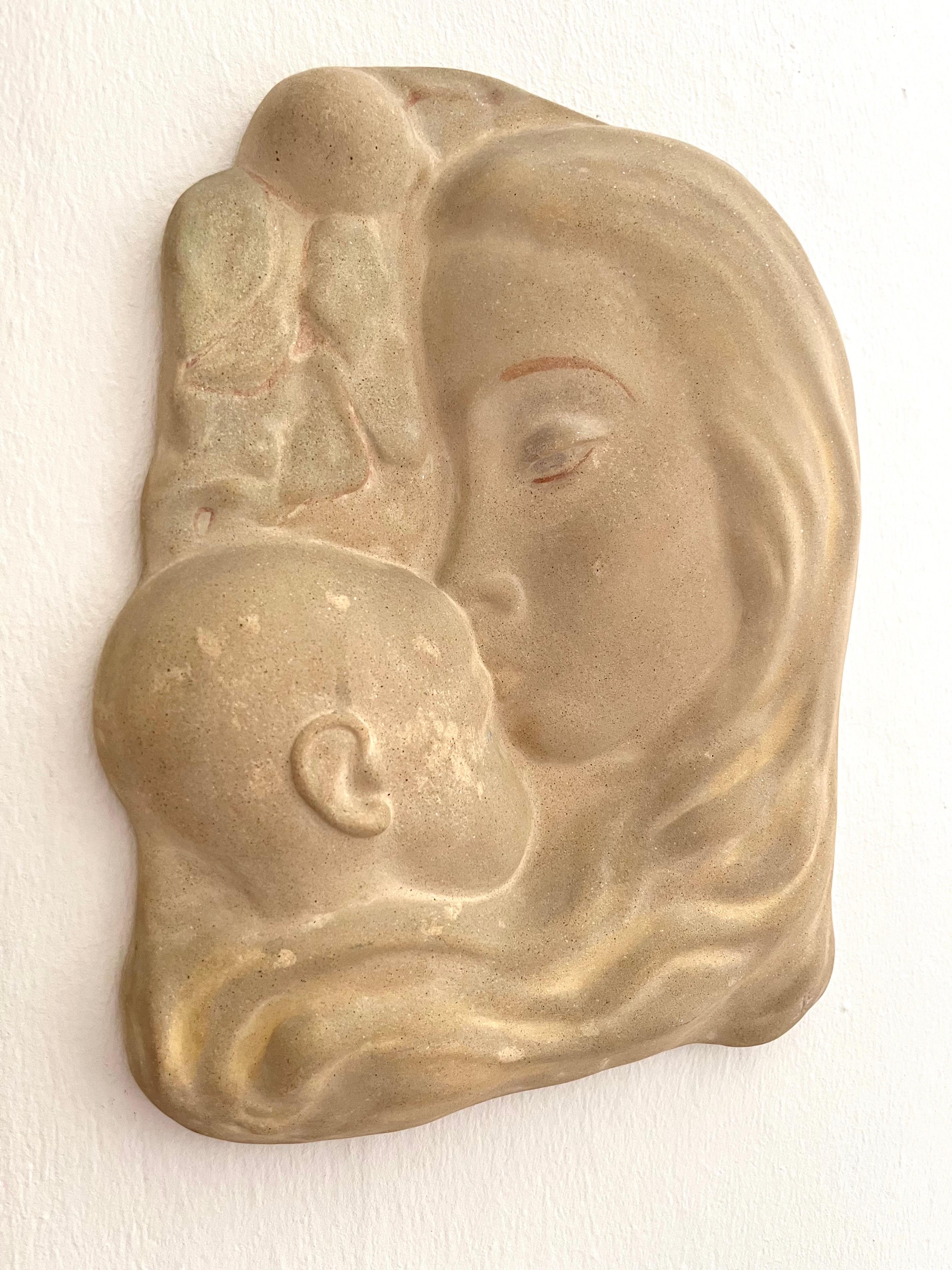 Art déco Relief mural danois en plâtre de Niels Jakob Eriksen, Illums Bolighus, années 1930 en vente