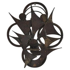 Danish Wall Sculpture in Metal by Henrik Horst, 1970s