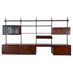 Vintage Danish Wall Unit by Kai Kristiansen for Feldballes Møbelfabrik, 1960s