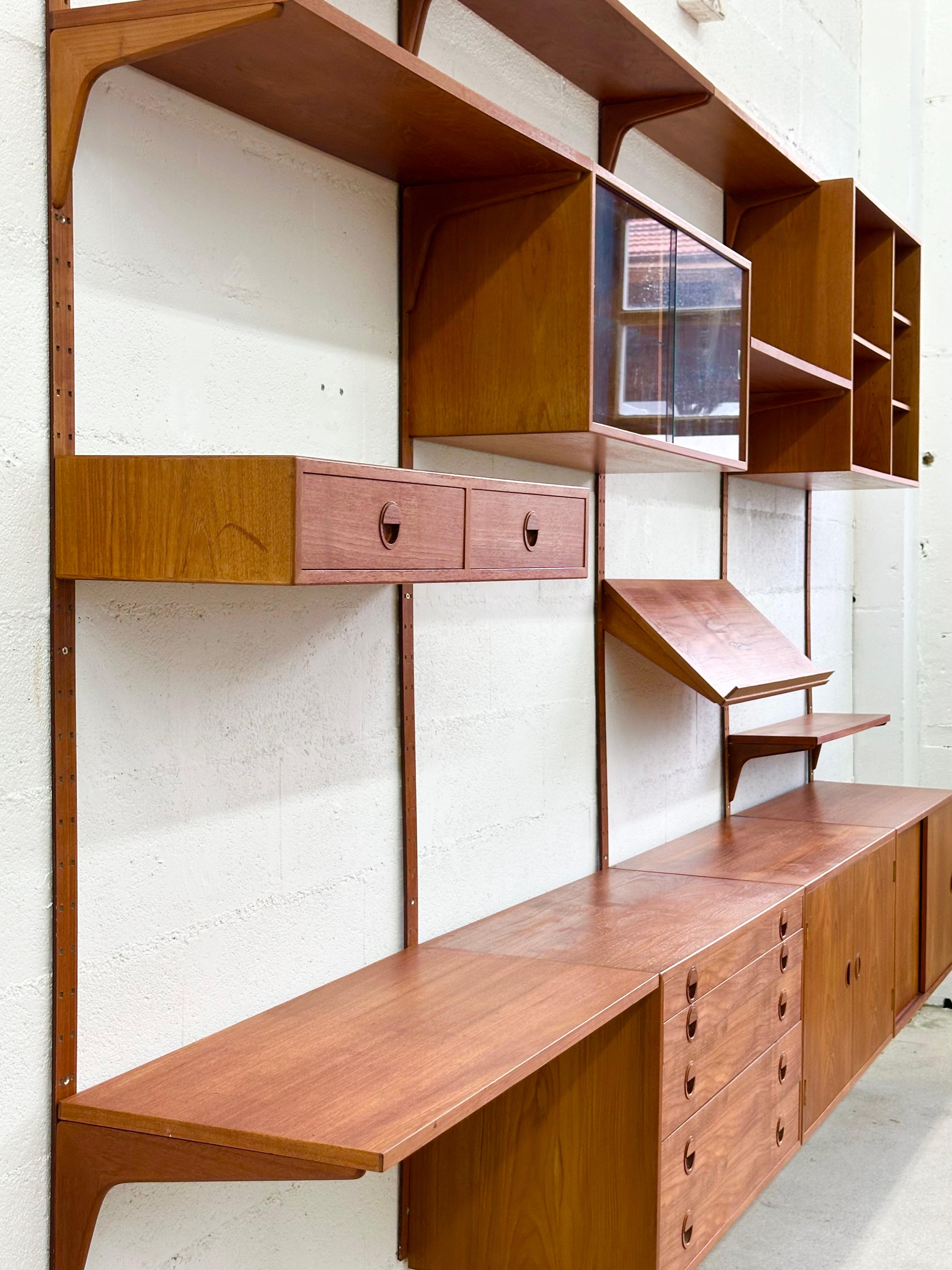 Mid-20th Century Danish wall unit from Rud Thygesen and Johnny Sorensen for Hansen & Guldborg