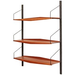 Danish Wall Unit Teak Bookshelf