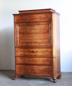 Danish Walnut 19th-century escritoire / Secretary, Victorian style