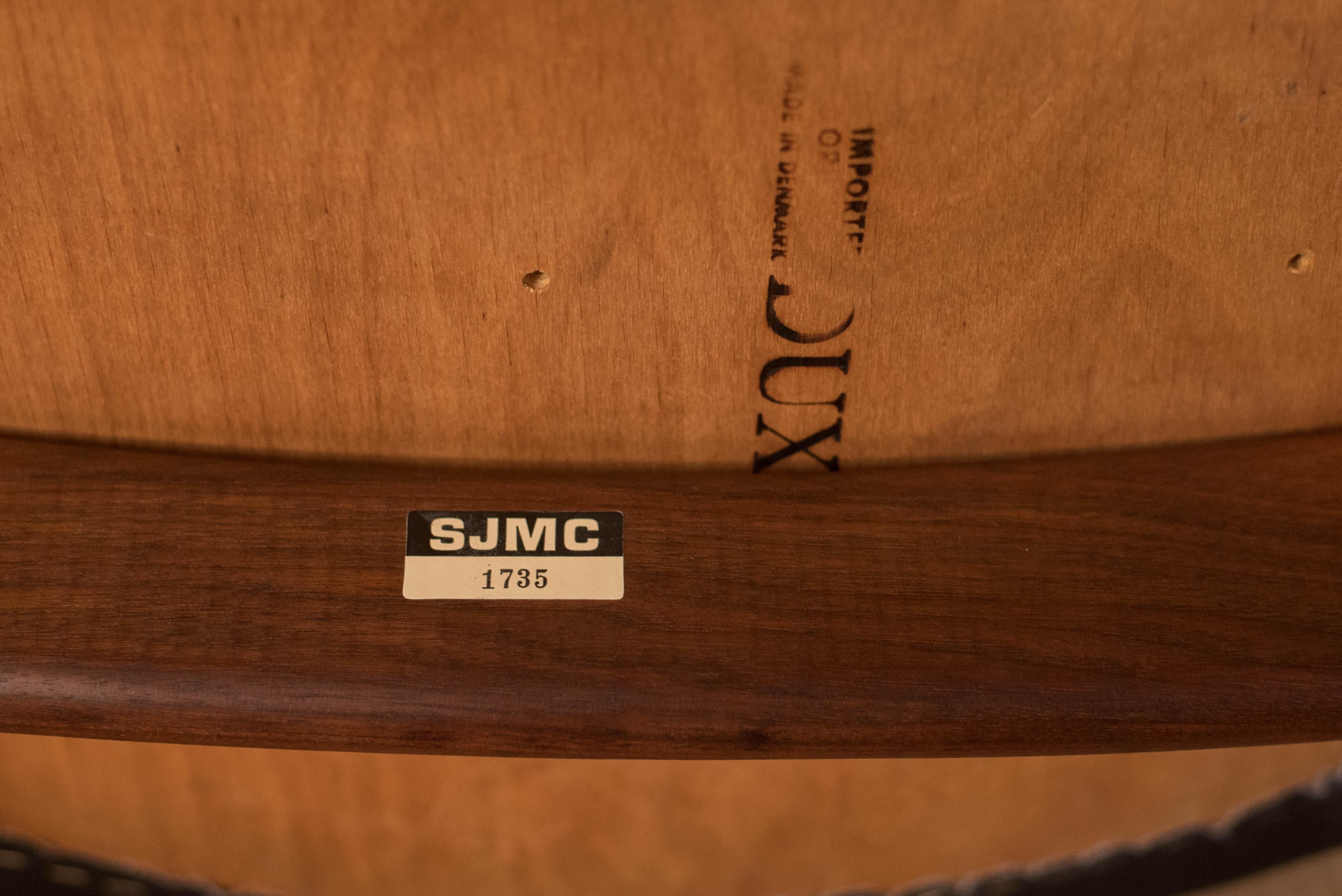 Danish Walnut Compass Dining Chair by Erik Kirkegaard 6