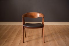 Danish Walnut Compass Dining Chair by Erik Kirkegaard