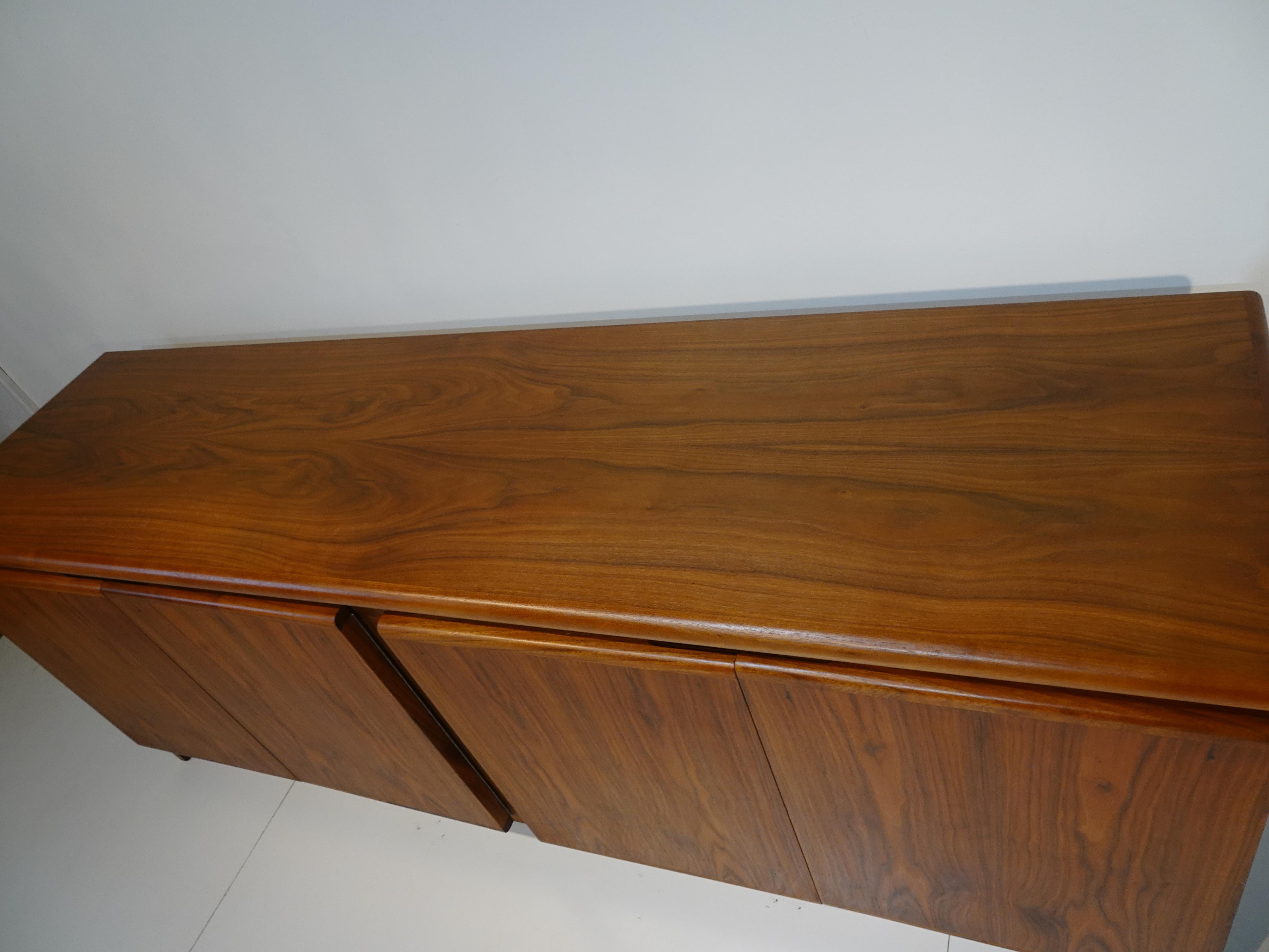 Danish Walnut Credenza / Sideboard in the Style of Poul Hundevad 7