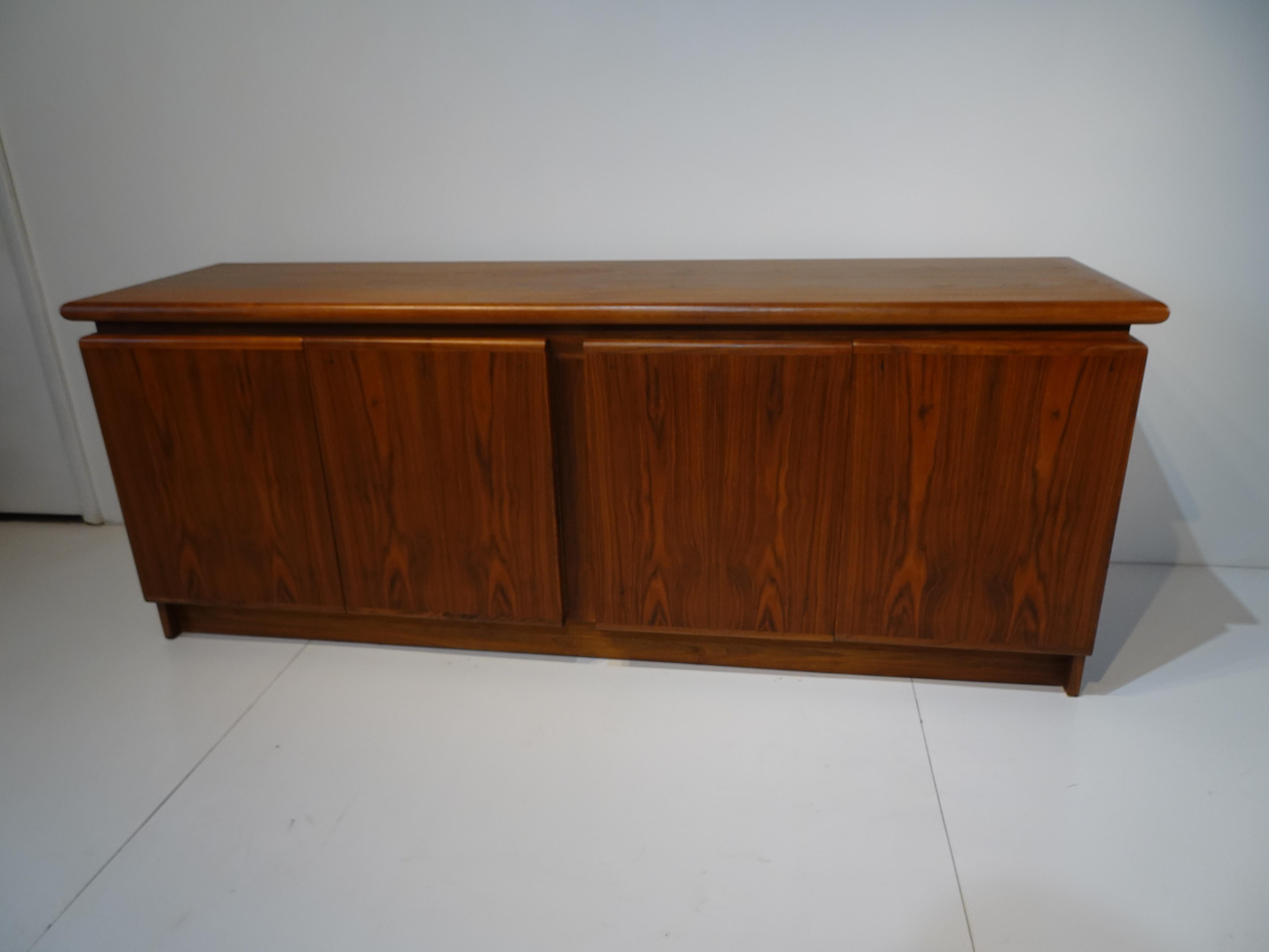 Danish Walnut Credenza / Sideboard in the Style of Poul Hundevad 8