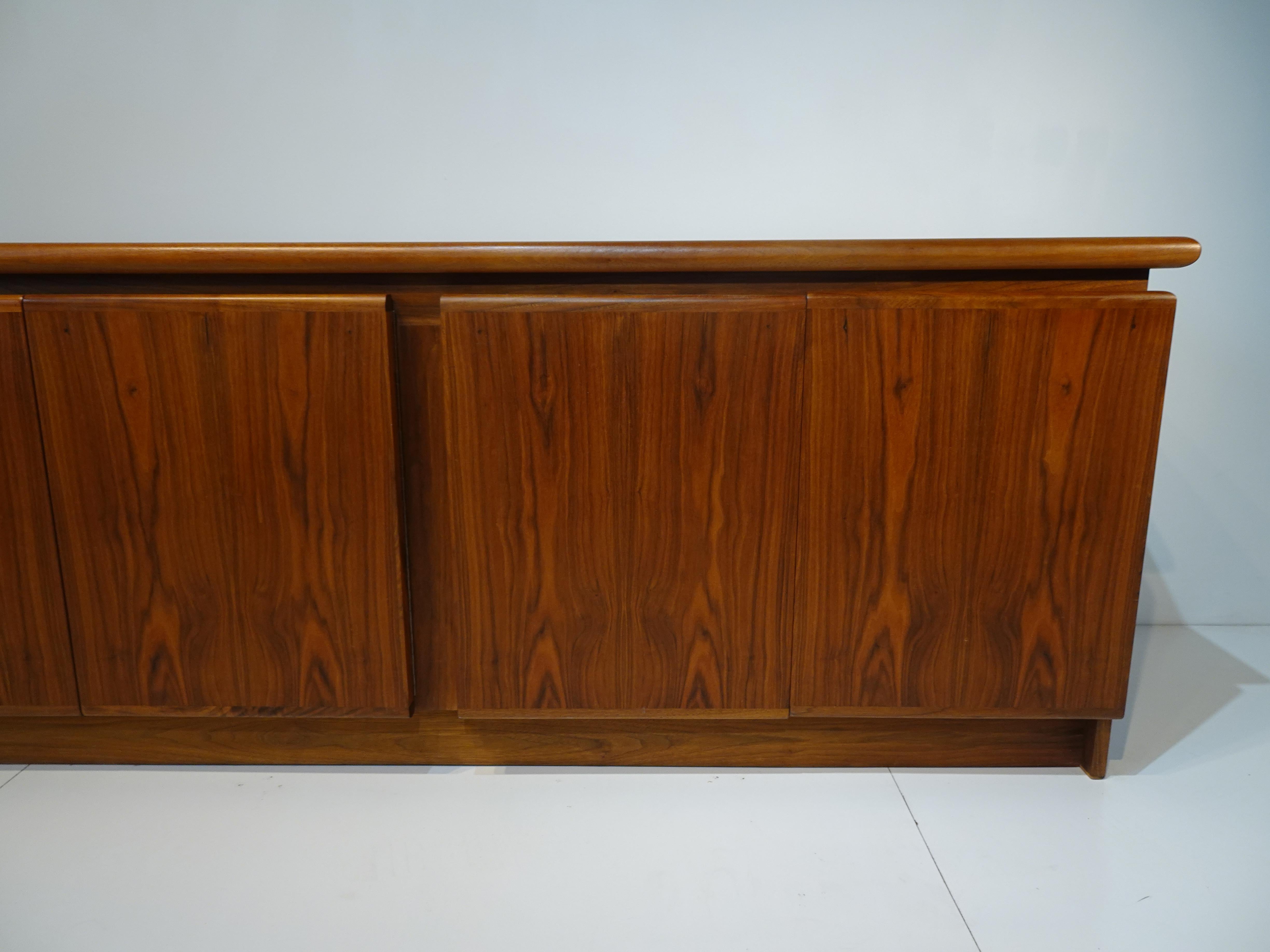 Danish Walnut Credenza / Sideboard in the Style of Poul Hundevad 2